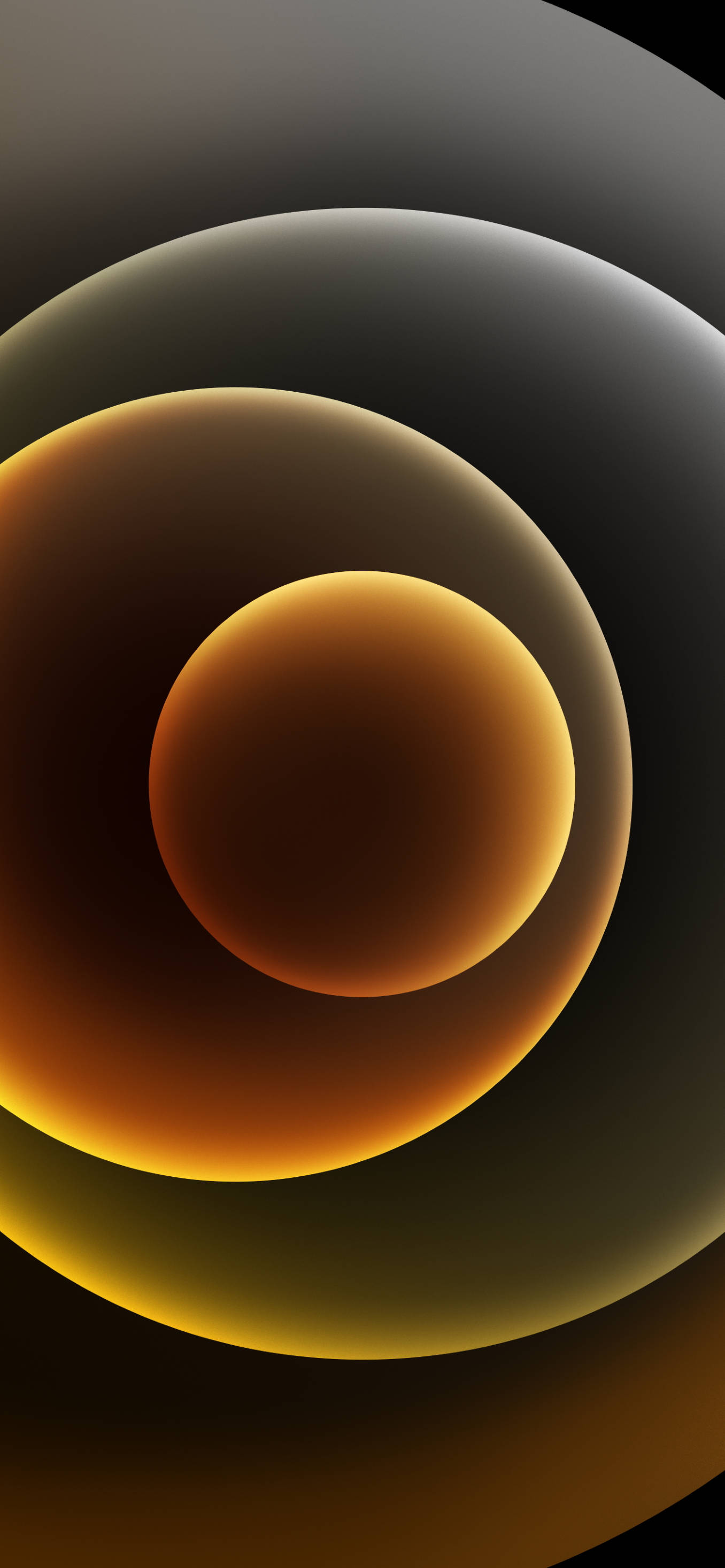 Dilawang Orbs iPhone 12 Wallpaper