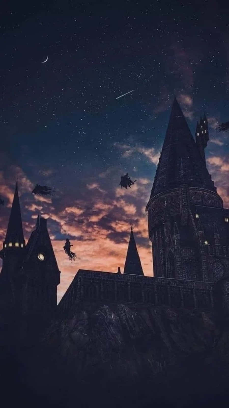 Dinadala ka ng imahinasyon sa Hogwarts Wallpaper