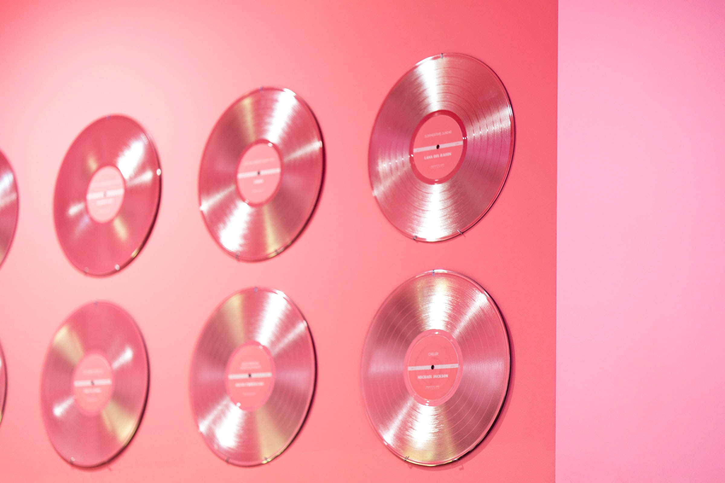 Disco Vinyl na Pink at Cute Aesthetic Wallpaper