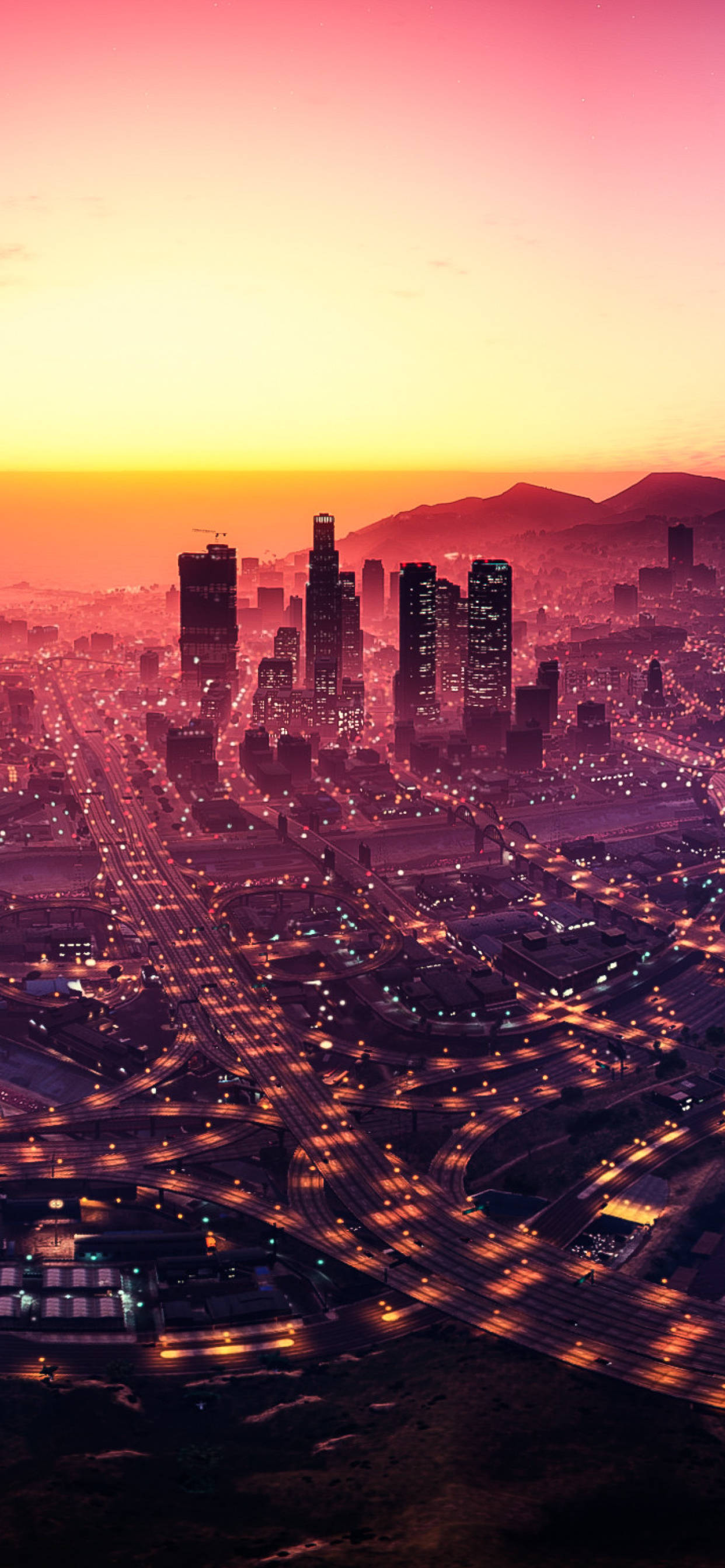 "Tuklasin ang mundo ng GTA 5 sa iyong iPhone" Wallpaper