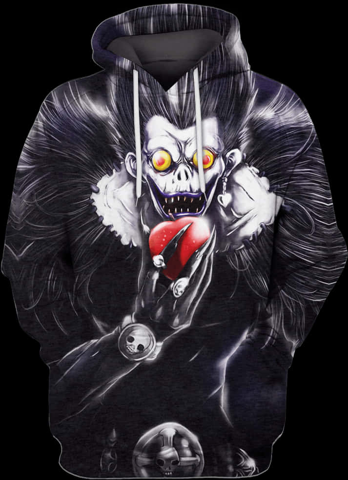 Disenyo ng Hoodie na Ryuk Death Note Wallpaper