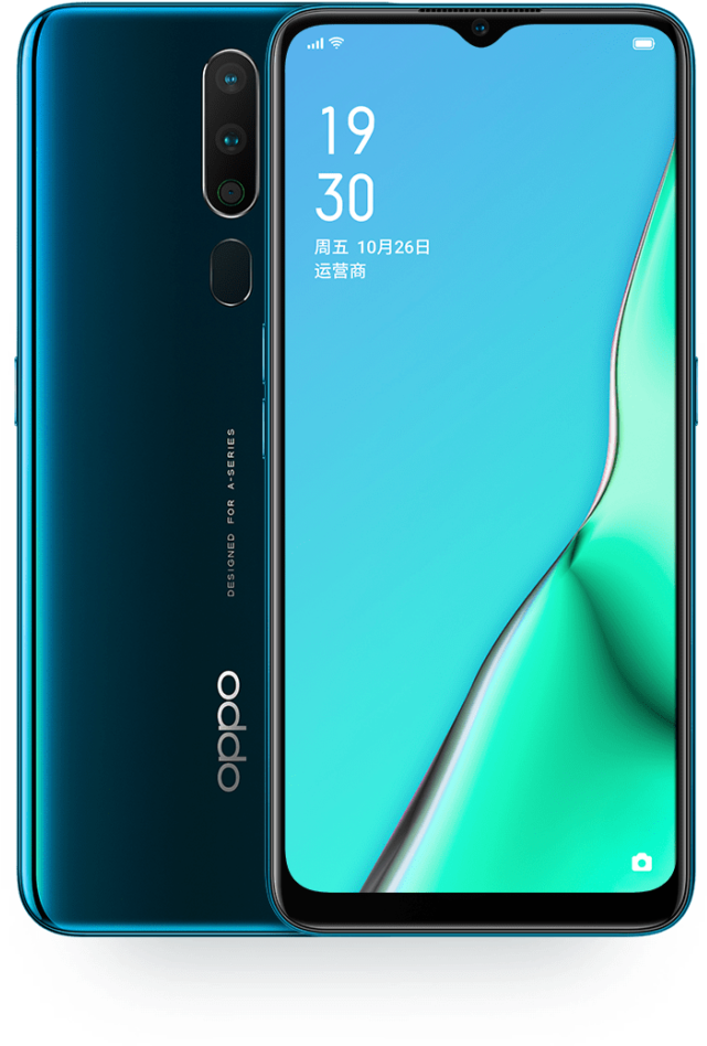 Disenyo ng Oppo Smartphone na Display at Camera Wallpaper