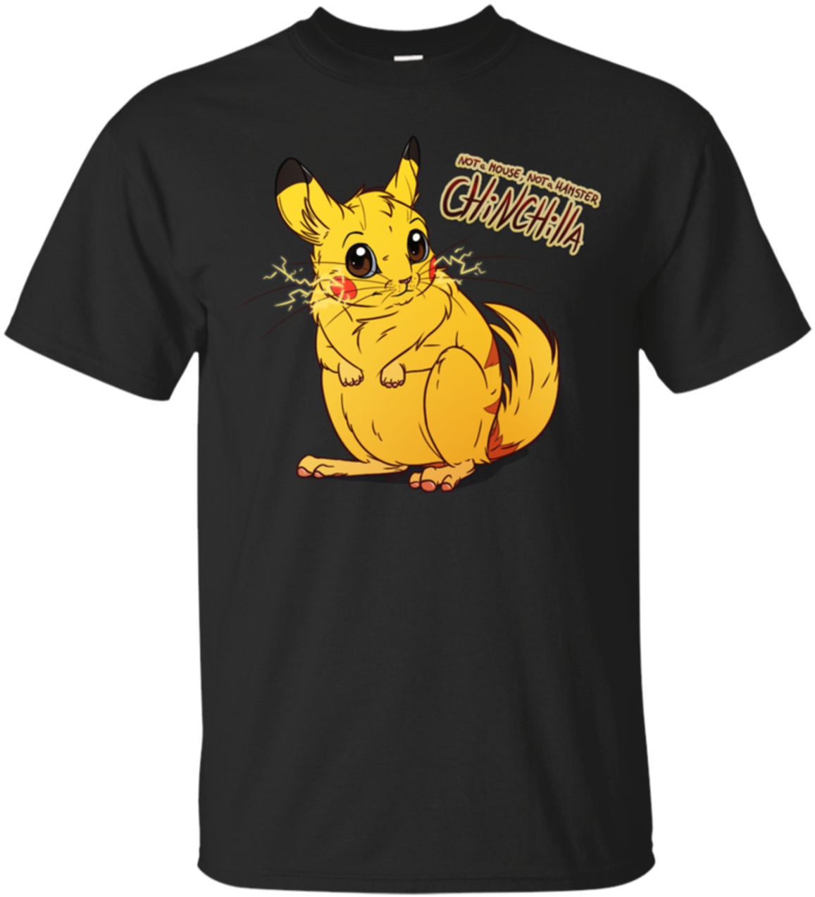 Disenyong Black Tshirt na may Cartoon na Chinchilla Wallpaper
