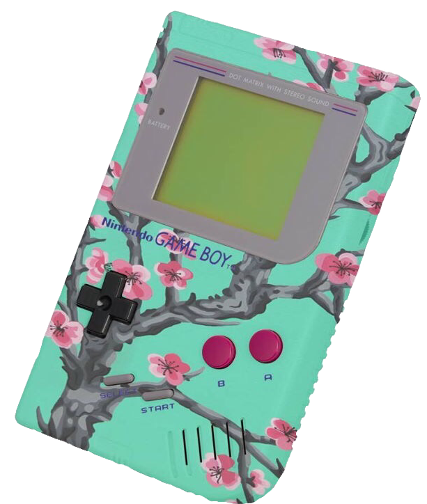 Disenyong Bulaklak na Gameboy.PNG Wallpaper