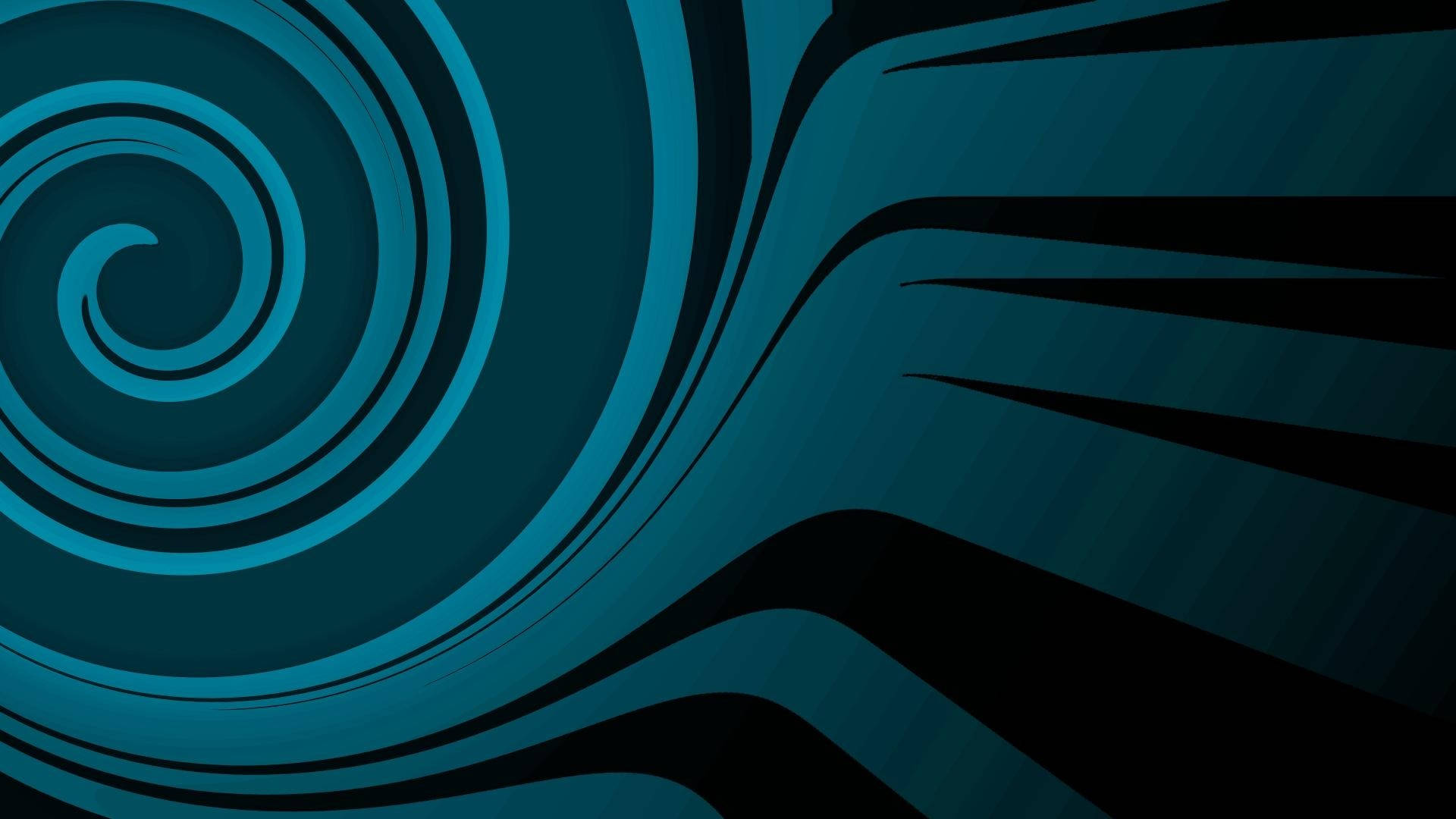 Disenyong Cool Blue Green Swirl Wallpaper