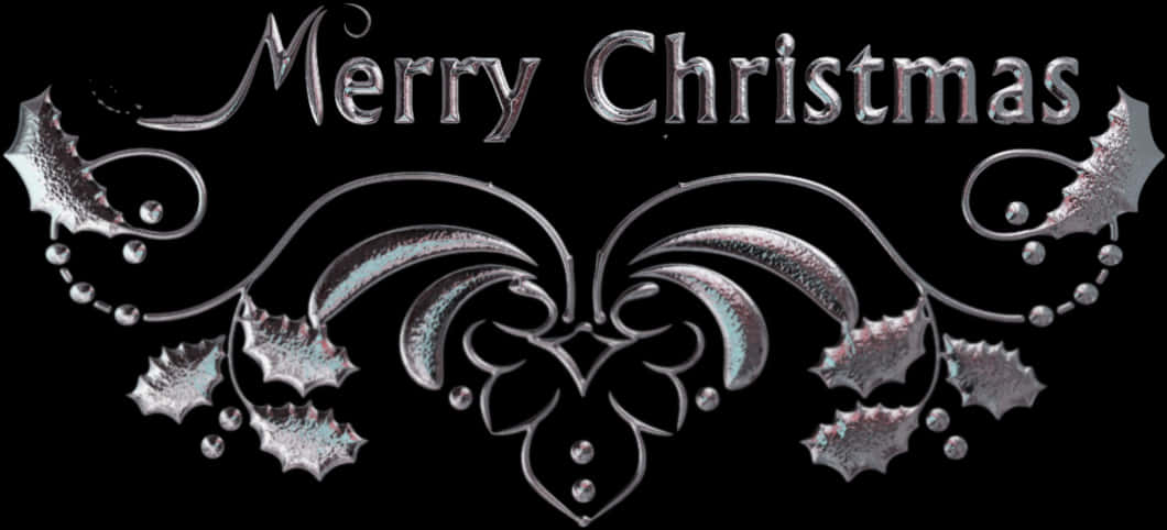 Disenyong Eleganteng Pilak para sa Pasko Wallpaper