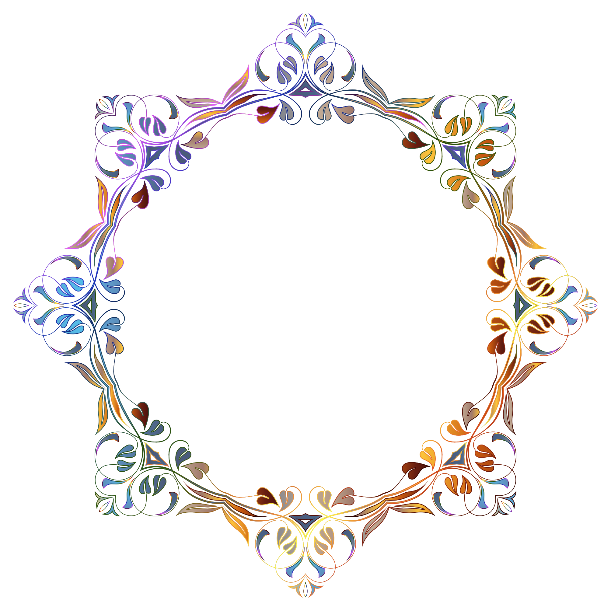Disenyong Frame na May Ilaw at Bulaklak Wallpaper
