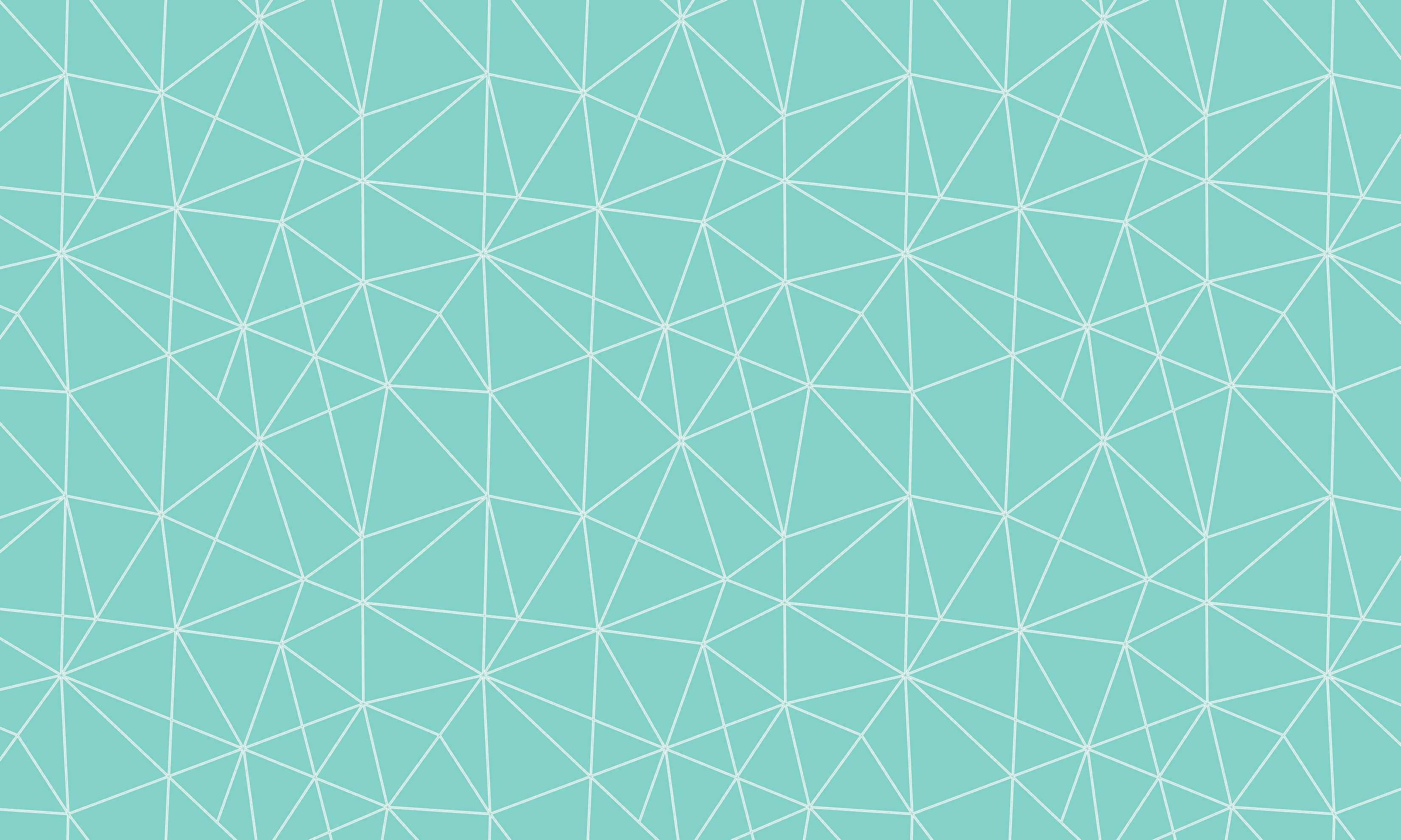 Disenyong Geometric sa Pastel na Berde Wallpaper