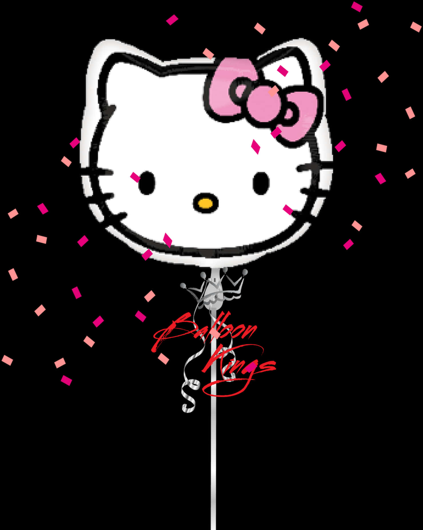 Disenyong Hello Kitty na may Lobo Wallpaper