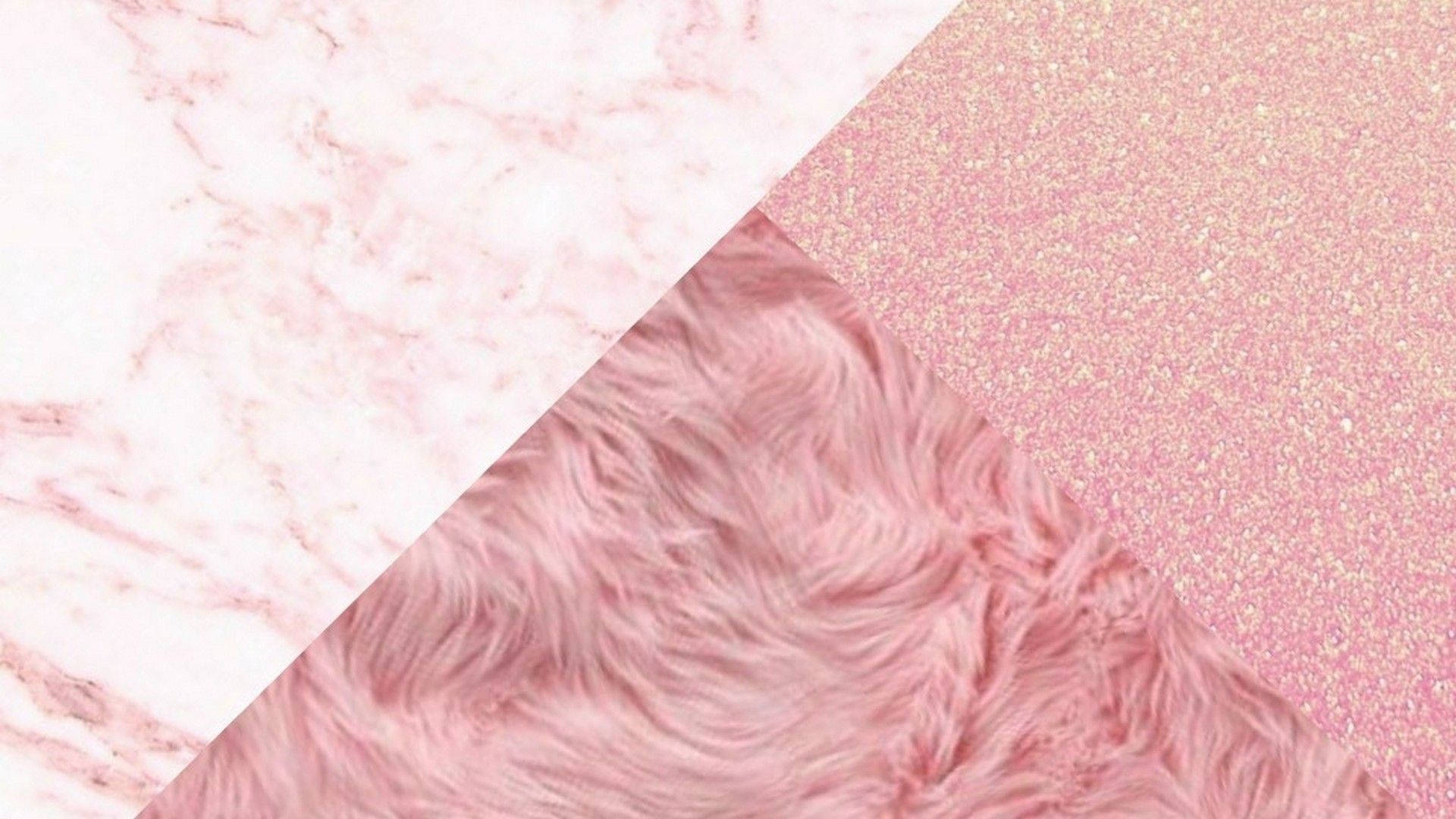 Disenyong Marmol na Rose Gold Aesthetic Wallpaper