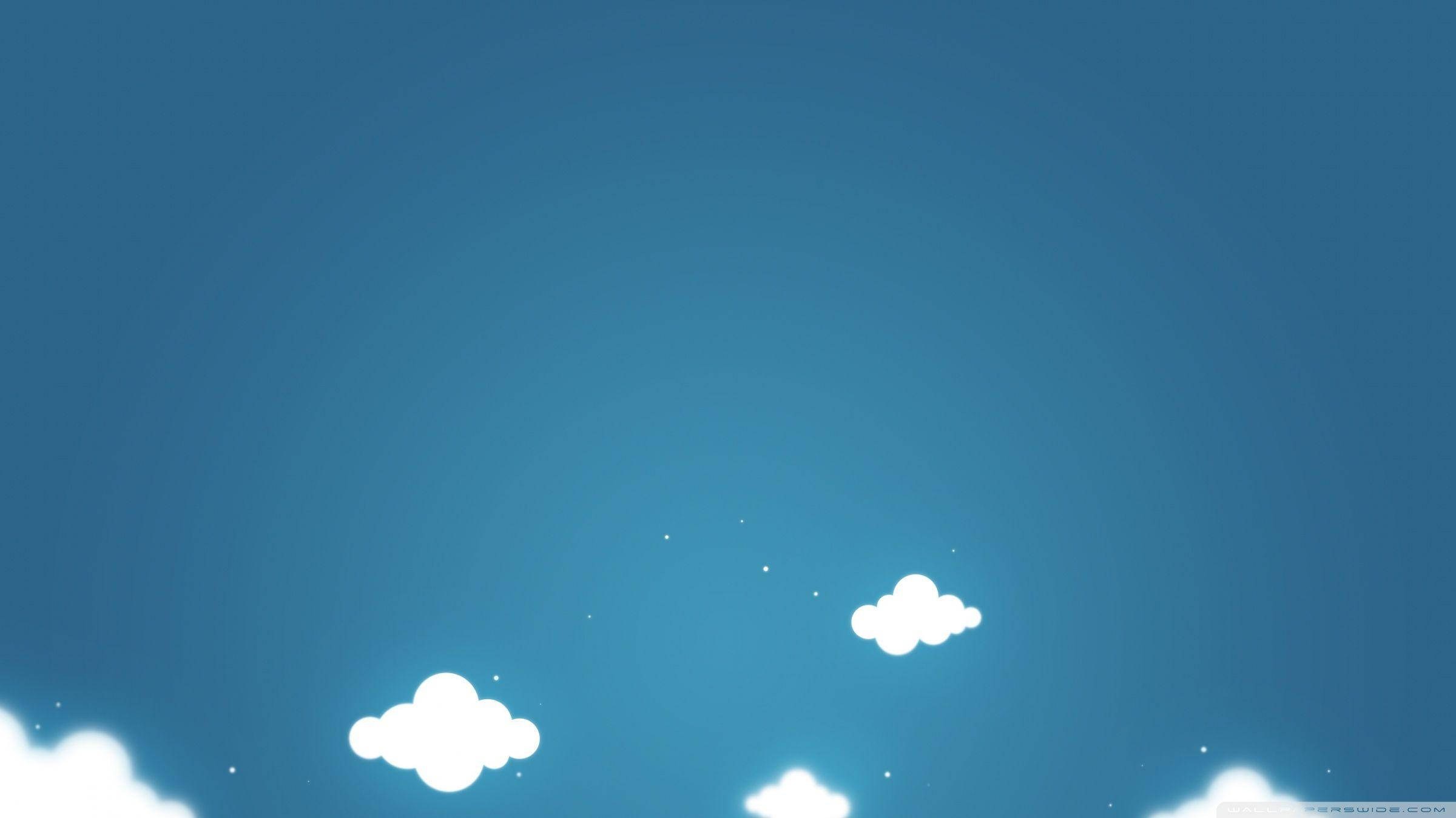 Disenyong Maulap na Ulap na May Kartun na Disenyo Wallpaper