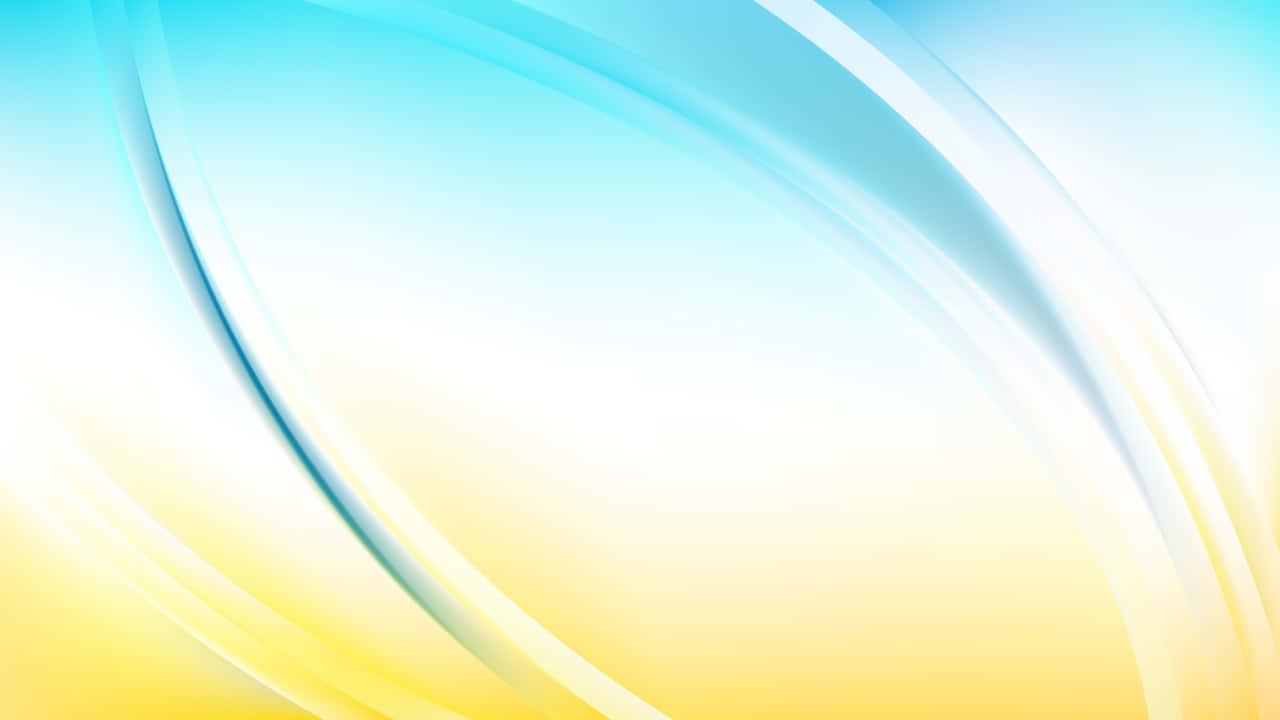 Disenyong Paikot-ikot na Asul at Dilaw na Background Wallpaper