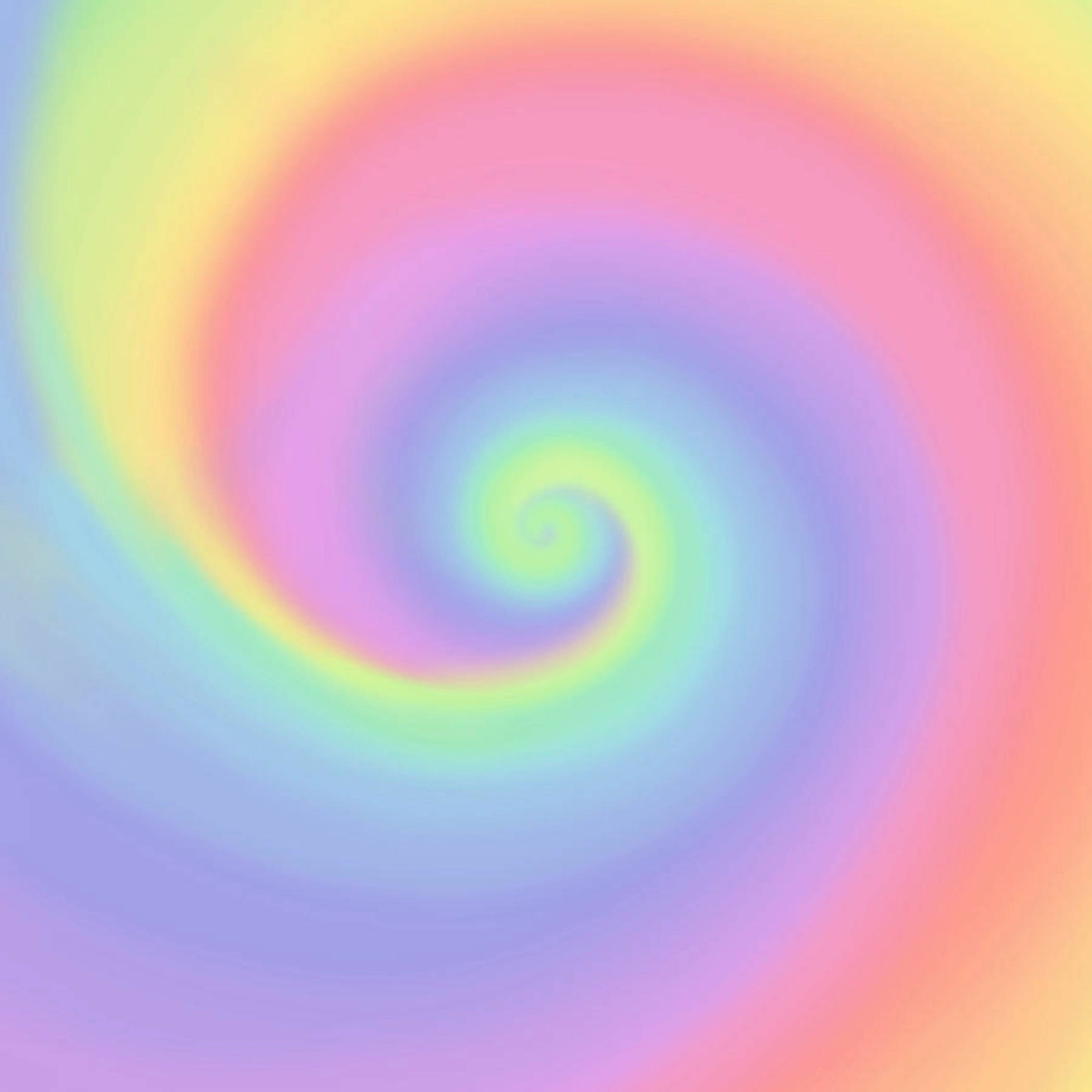 Disenyong Pastel Rainbow Swirl Pattern Wallpaper
