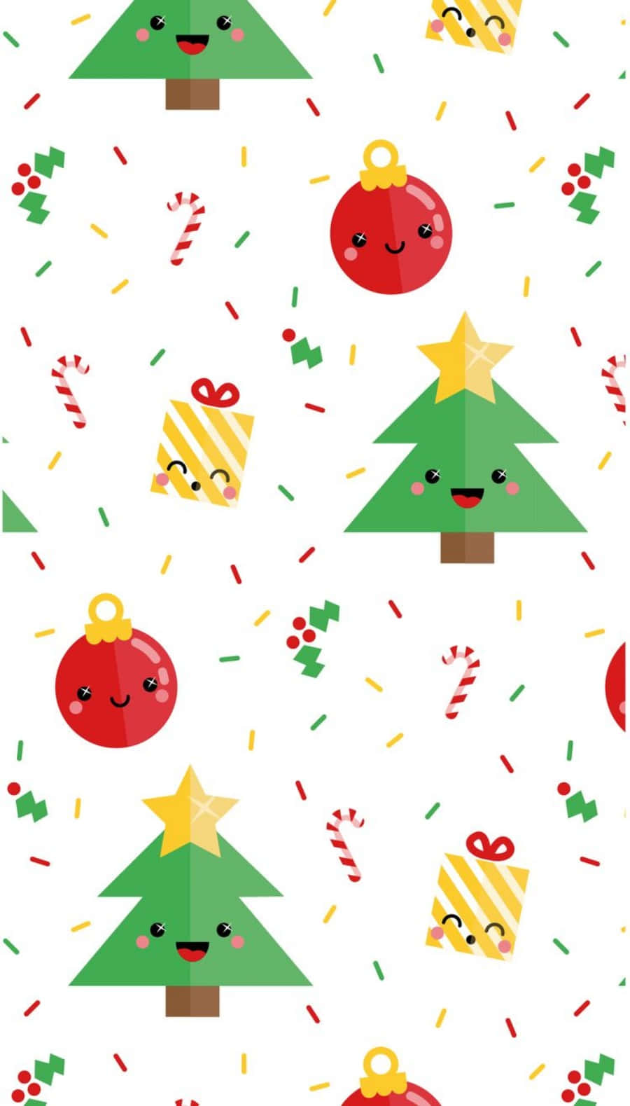 Disenyong Pattern ng Telepono para sa Pasko Wallpaper