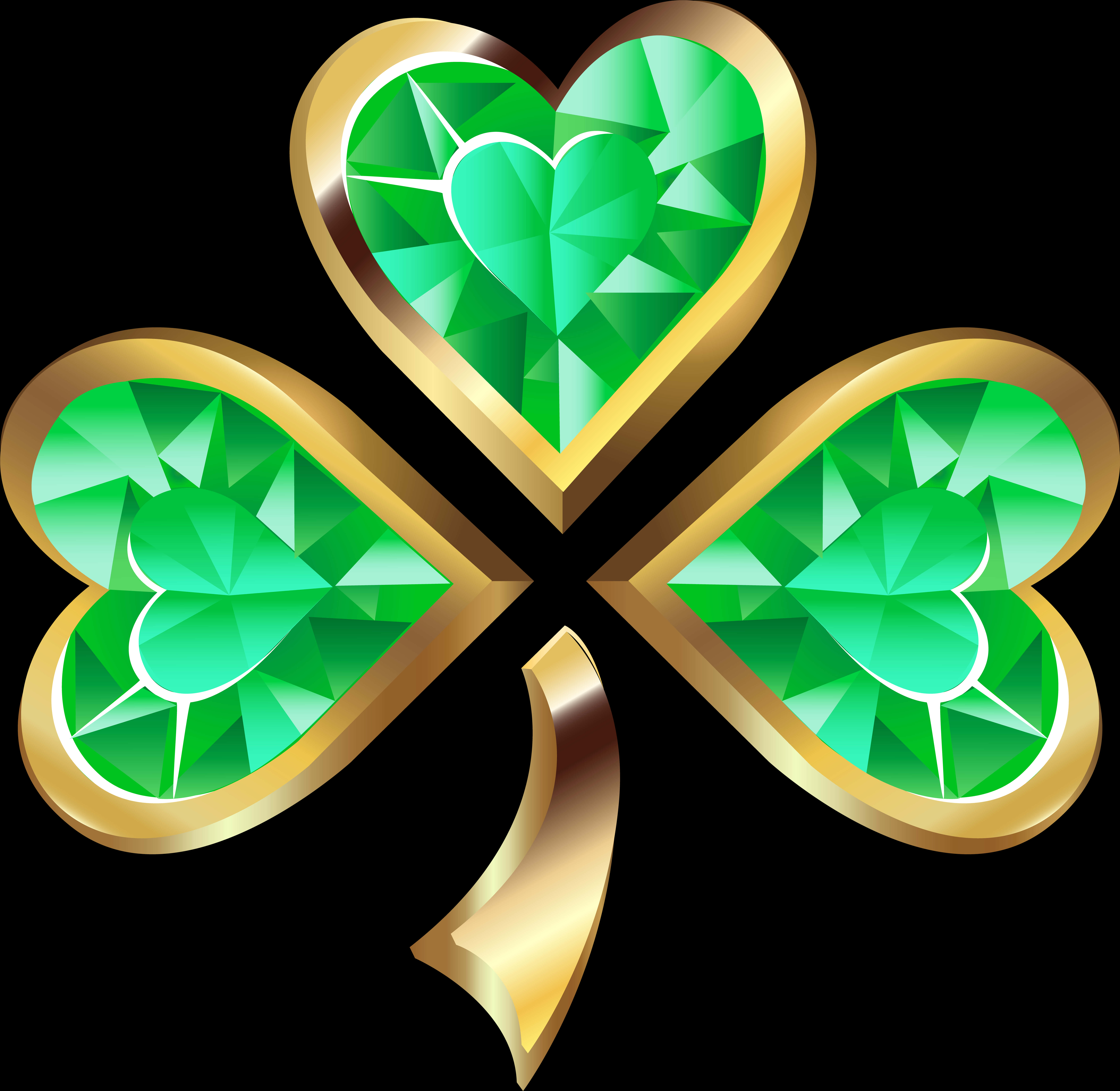 Disenyong Shamrock na Mamahiyas Wallpaper