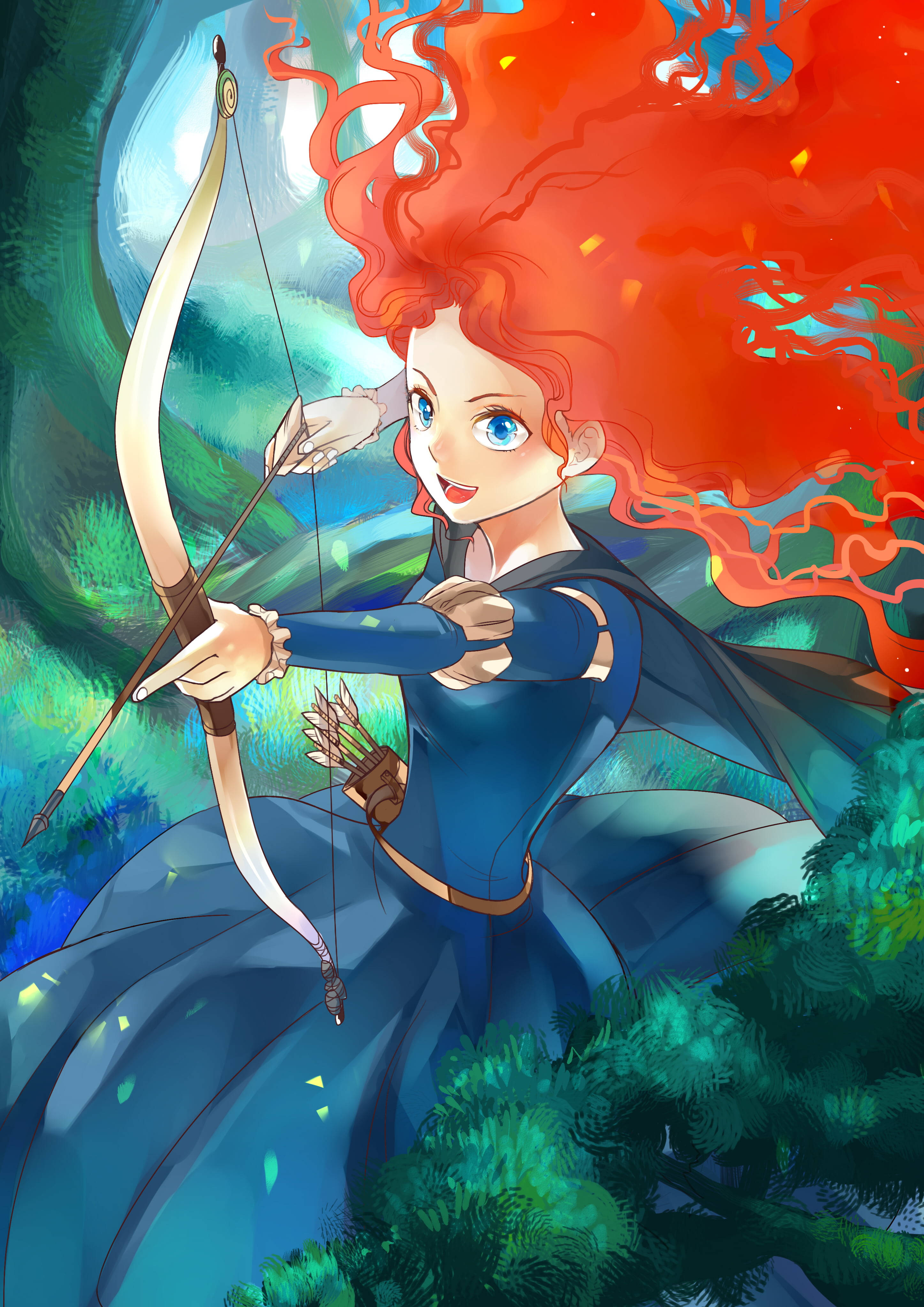 Disney Brave na Sining ng Anime Wallpaper