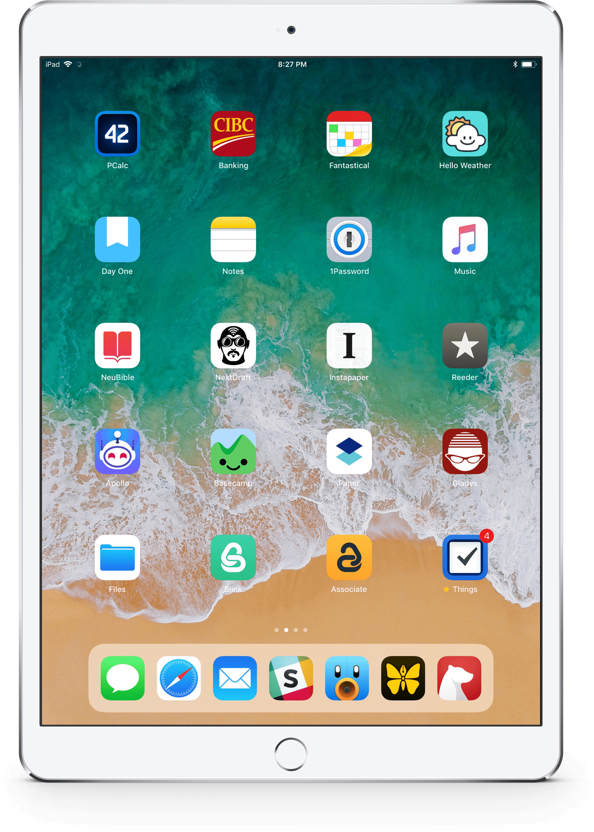 Display ng Home Screen ng iPad Pro Wallpaper