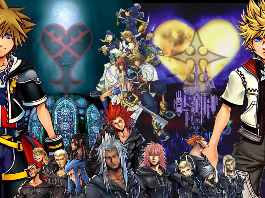 Display ng Logo ng Kingdom Hearts Wallpaper