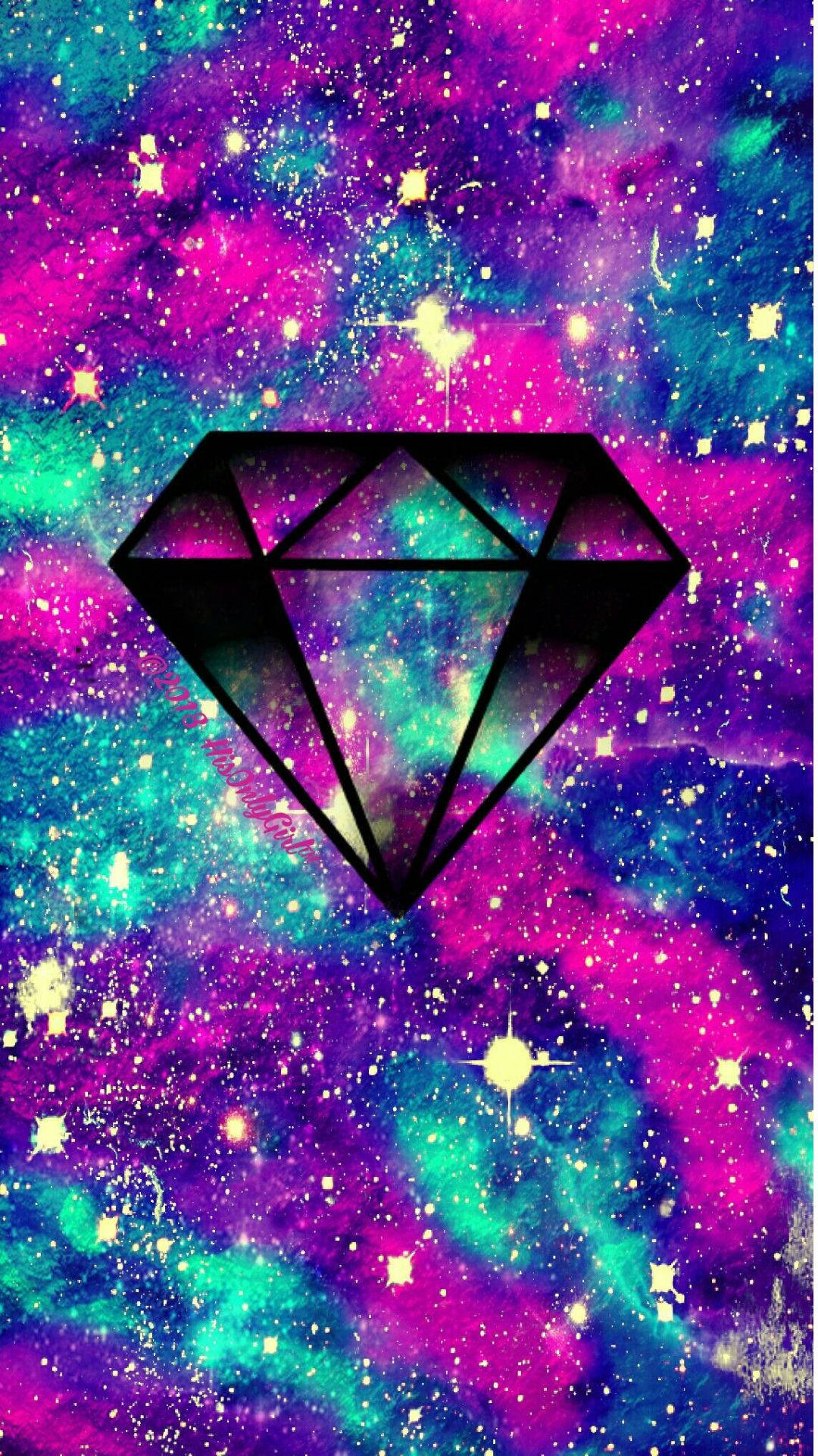 Diyamante sa Kaaya-ayang Kalawakan Wallpaper