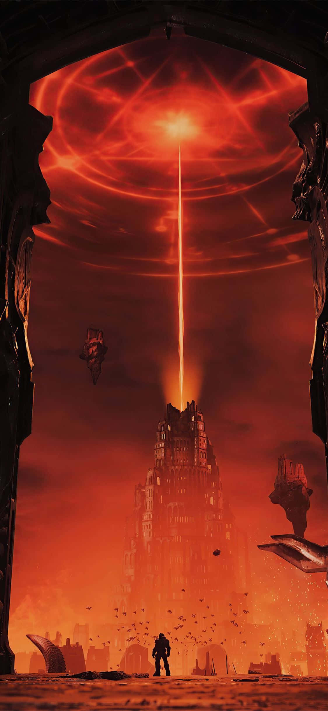 Doom Slayer sa Aksyon sa Doom Eternal Wallpaper