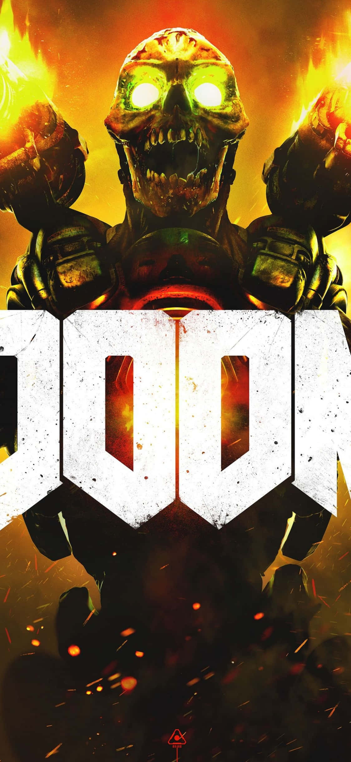 Doom Video Game iPhone Xs Background Wallpaper