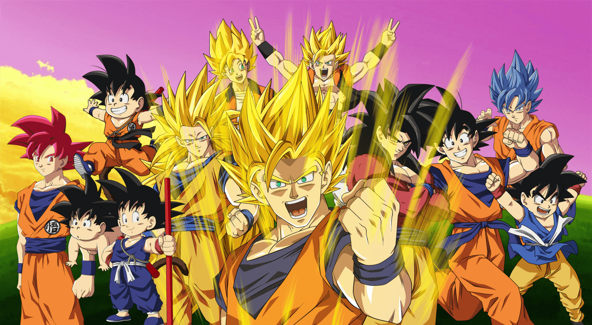 Dragon Ball Super 1920 x 1054 na background Wallpaper