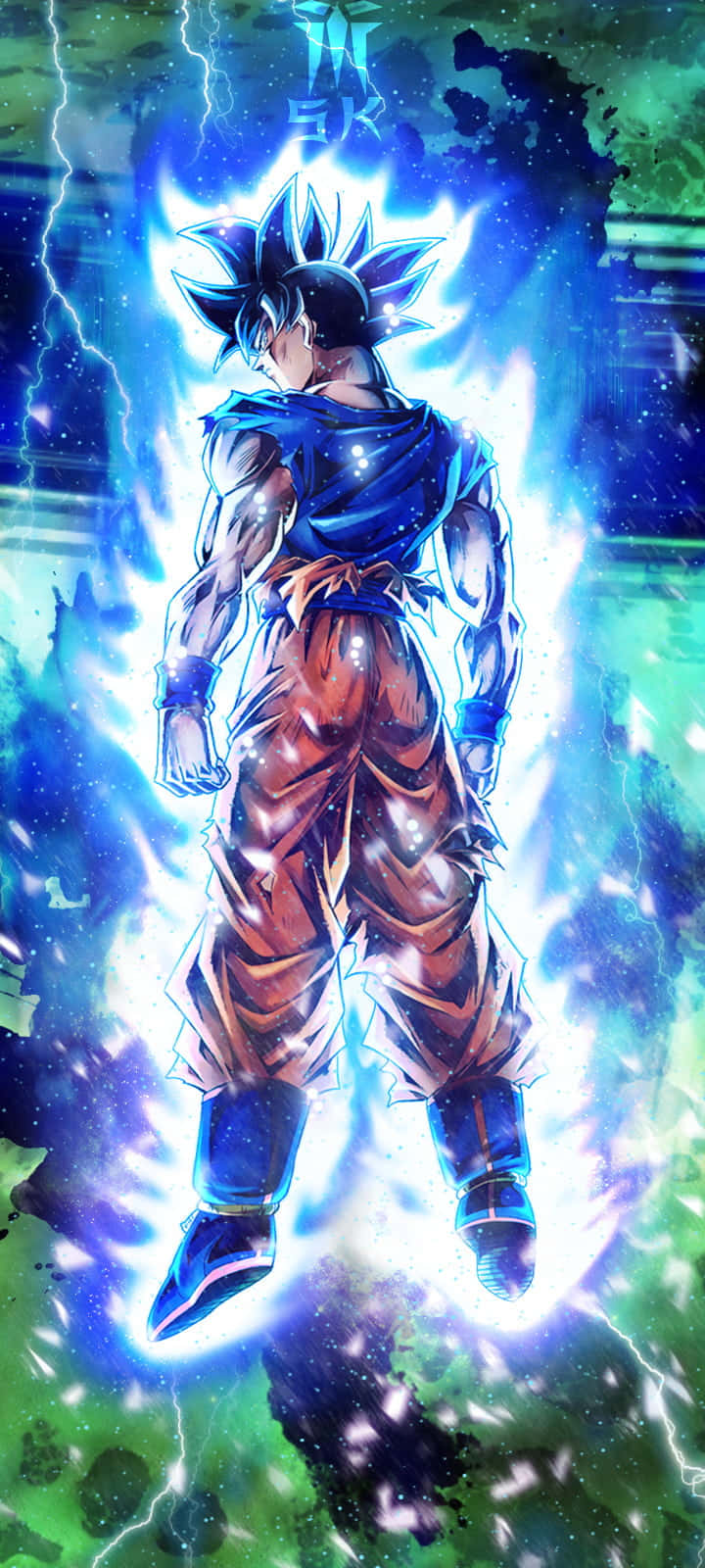 Dragon Ball Z Goku na Kumikinang Asul Wallpaper