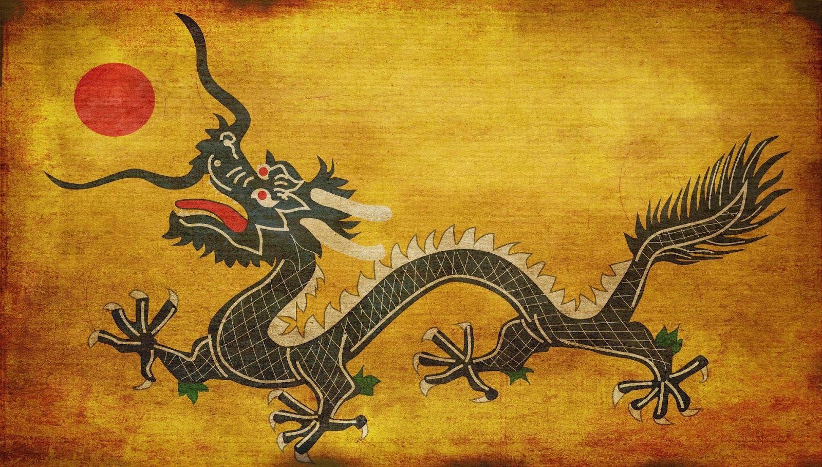 Dragon Hapon PC Pulang Araw Wallpaper