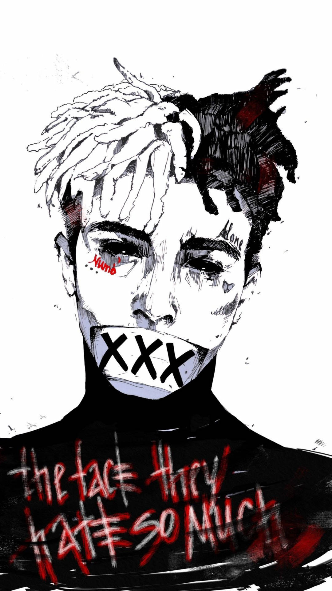 Drawing ng Anime ni Xxxtentacion Wallpaper