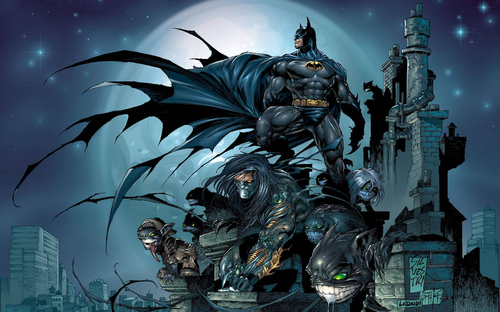 Drawing ng Komiks ni Batman Wallpaper