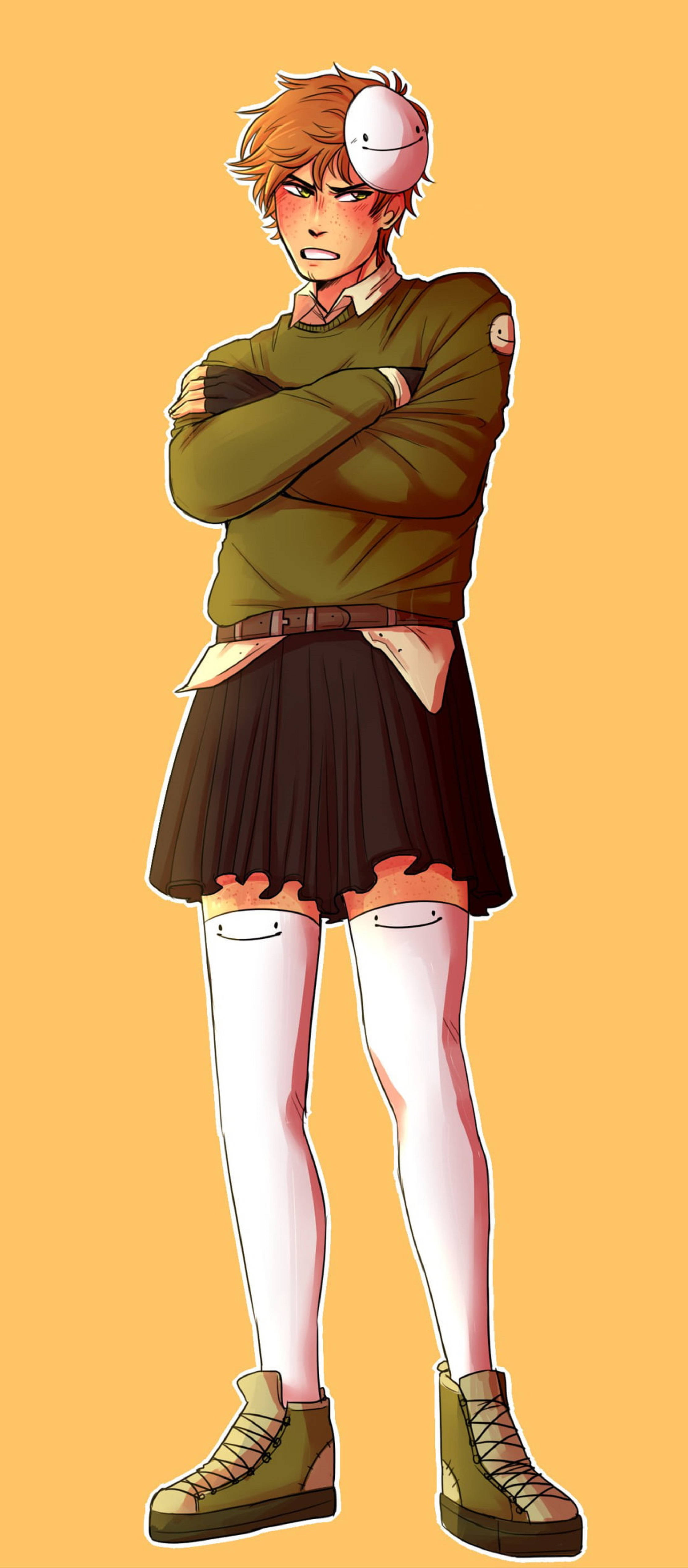Dream SMP Skirt Fantasy Art Wallpaper