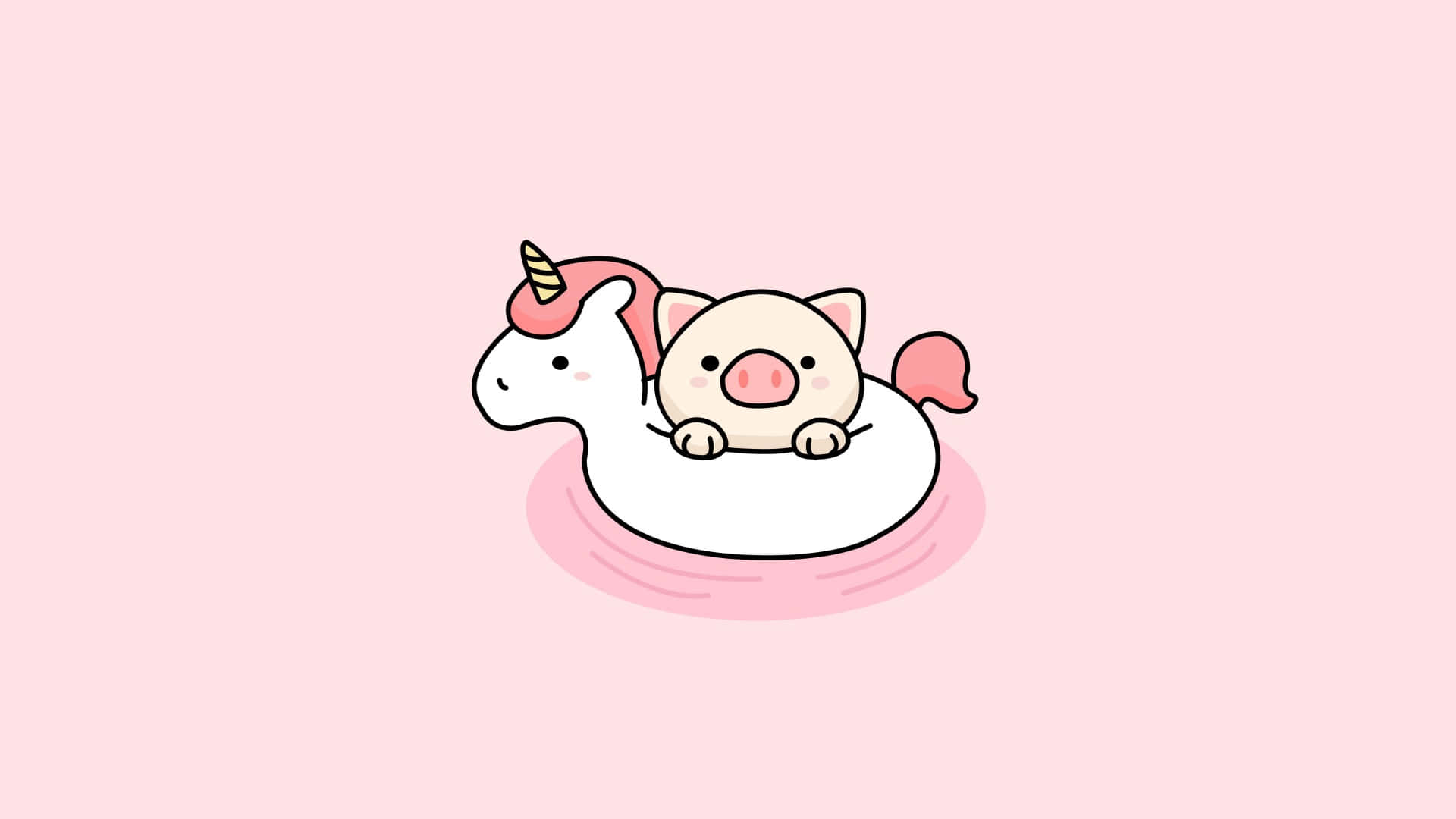 Dreamy kawaii pink cloudscape para sa lahat ng iyong device Wallpaper