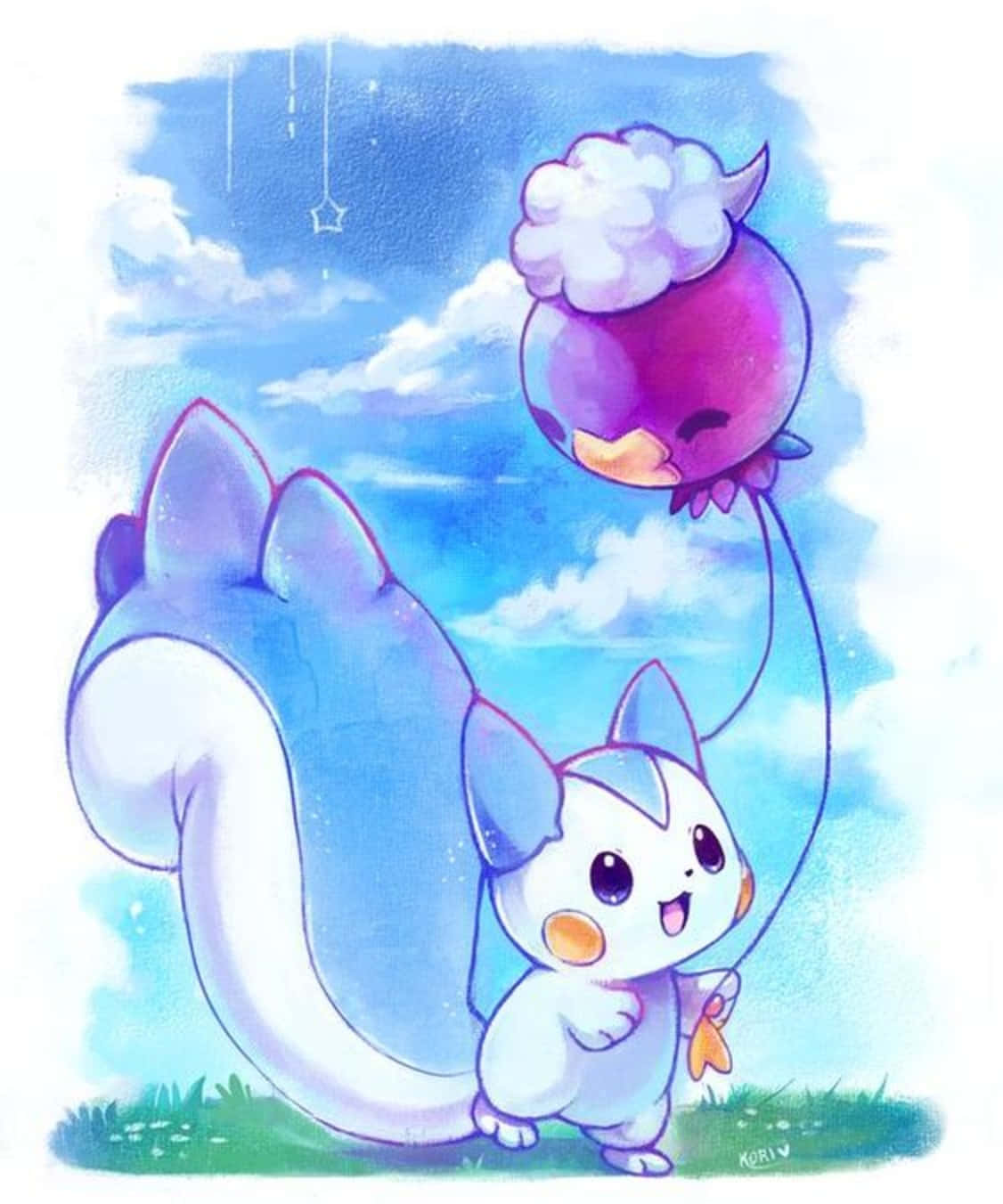 Drifblim at Pachirisu Wallpaper