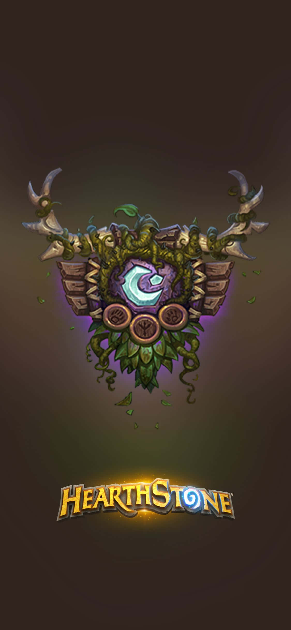 Druid Crest iPhone XS Hearthstone Background Wallpaper