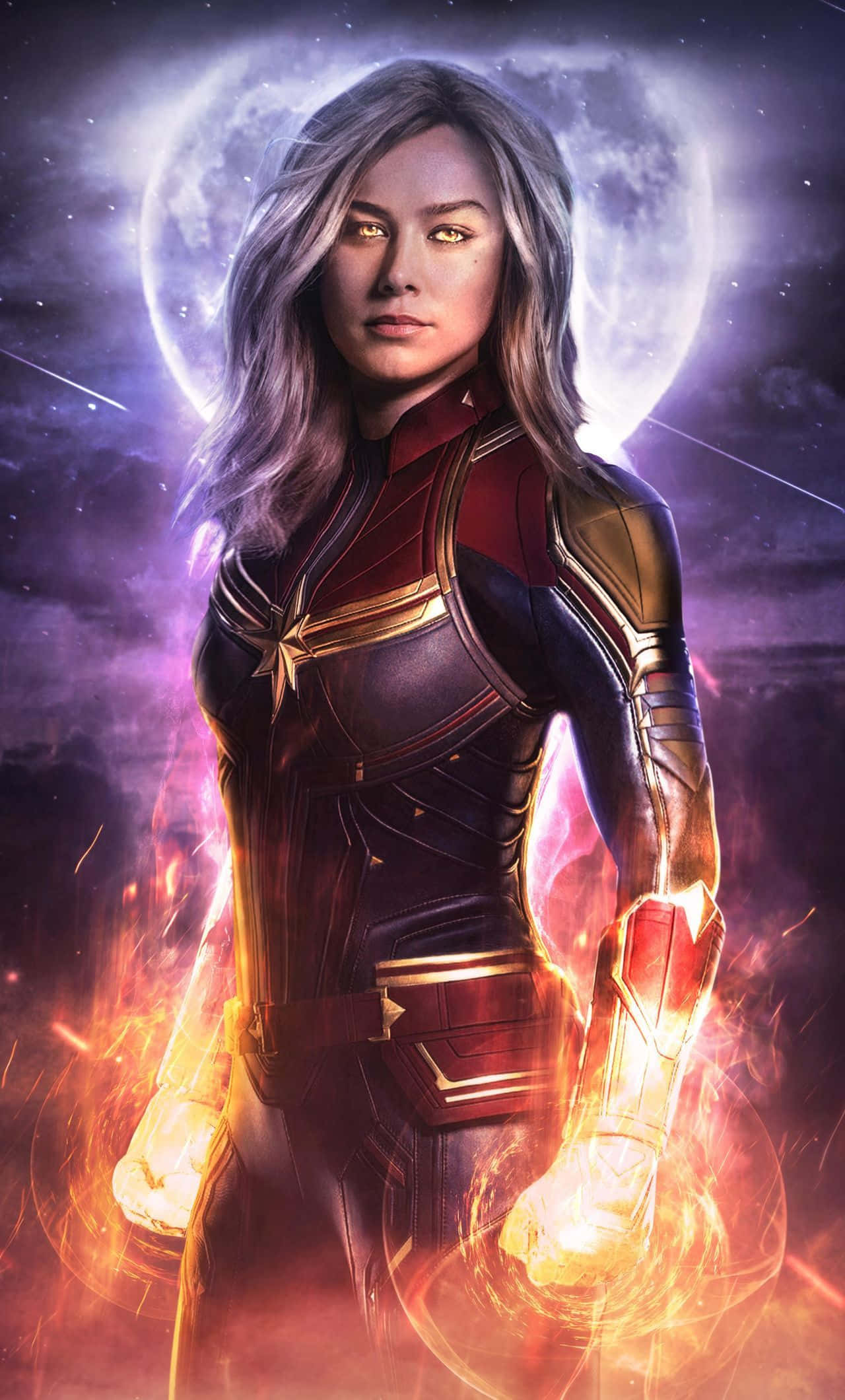 Dumating si Captain Marvel para manguna sa 3D! Wallpaper