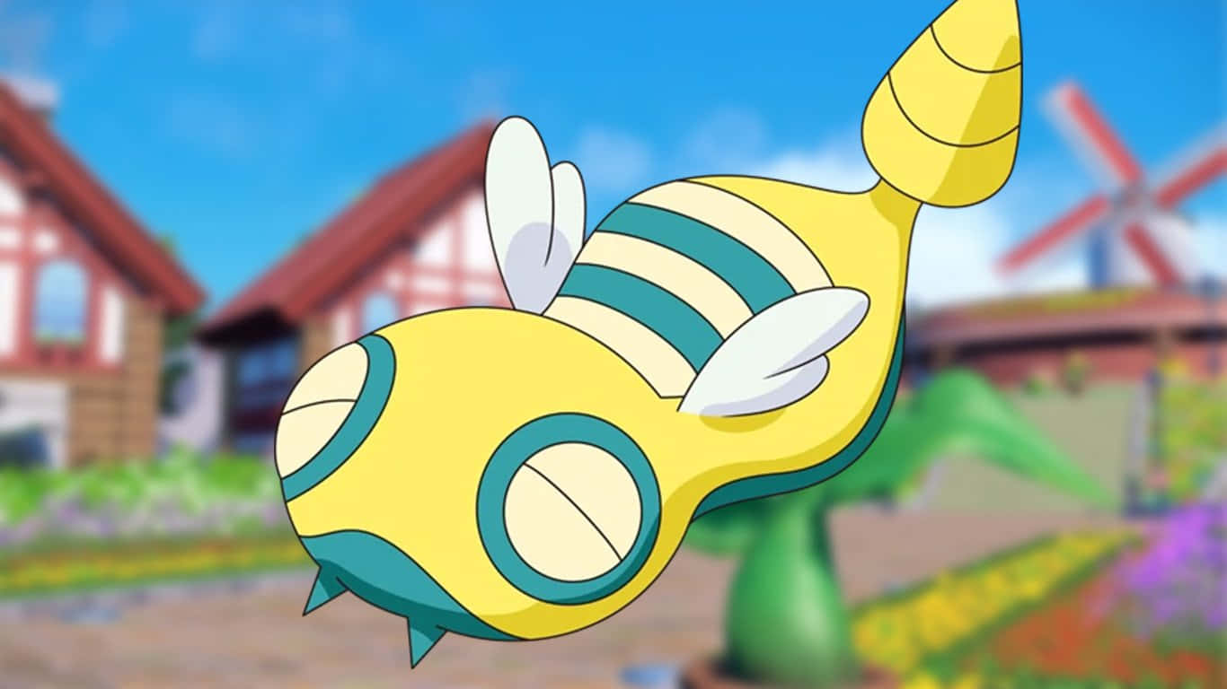 Dunsparce at Bahay na Background Wallpaper