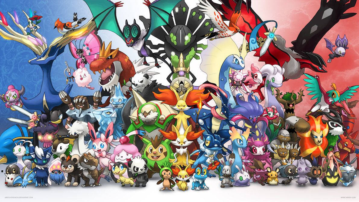 Ebolusyon ng mga Pokemon Characters Wallpaper