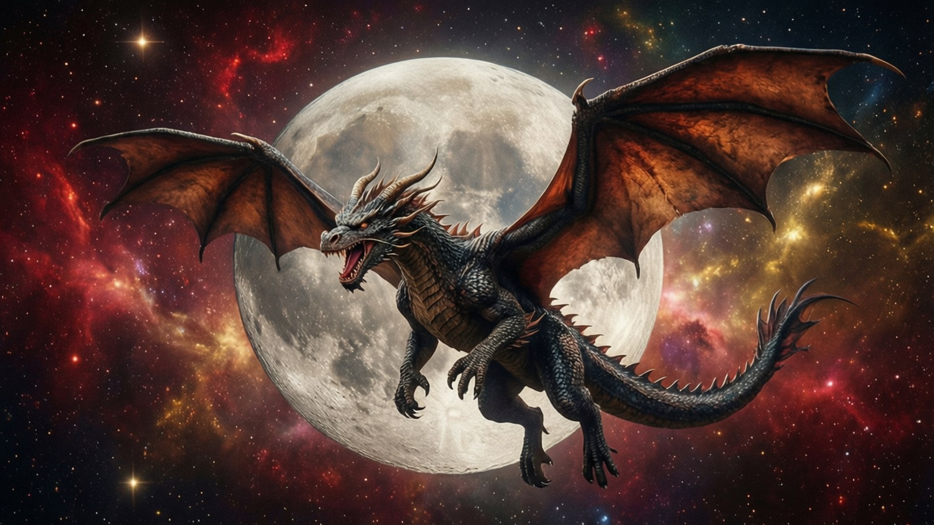 Eclipse ng Dragon Moon Wallpaper