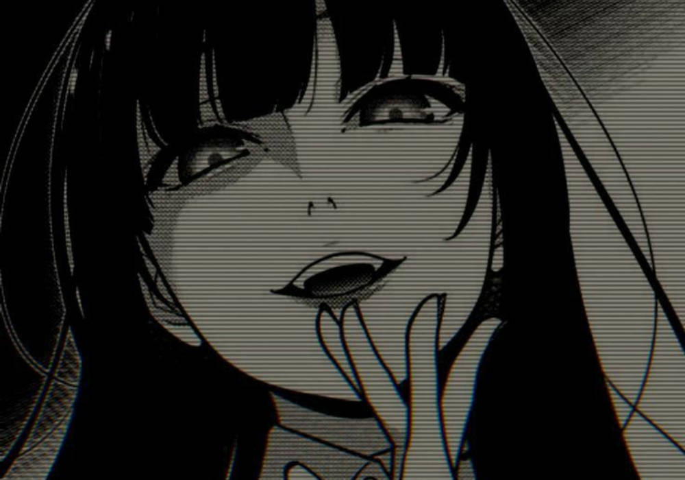 Edgy na Anime Profile Picture ni Yumeko Jabami Wallpaper