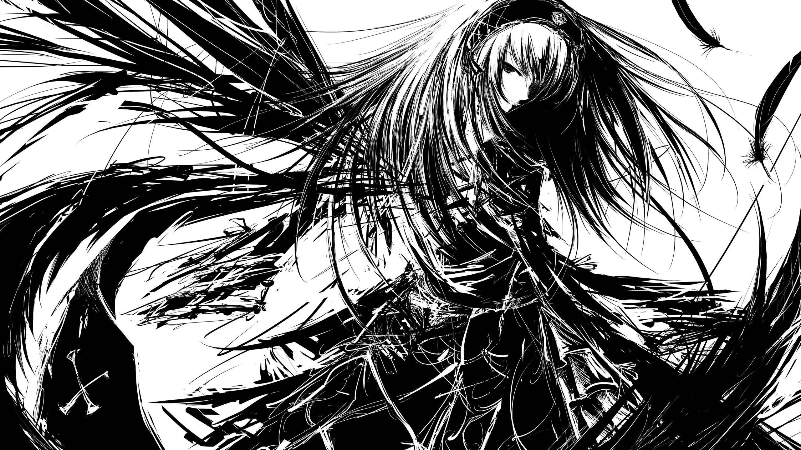 Edgy na Fallen Angel na Anime Pfp Wallpaper