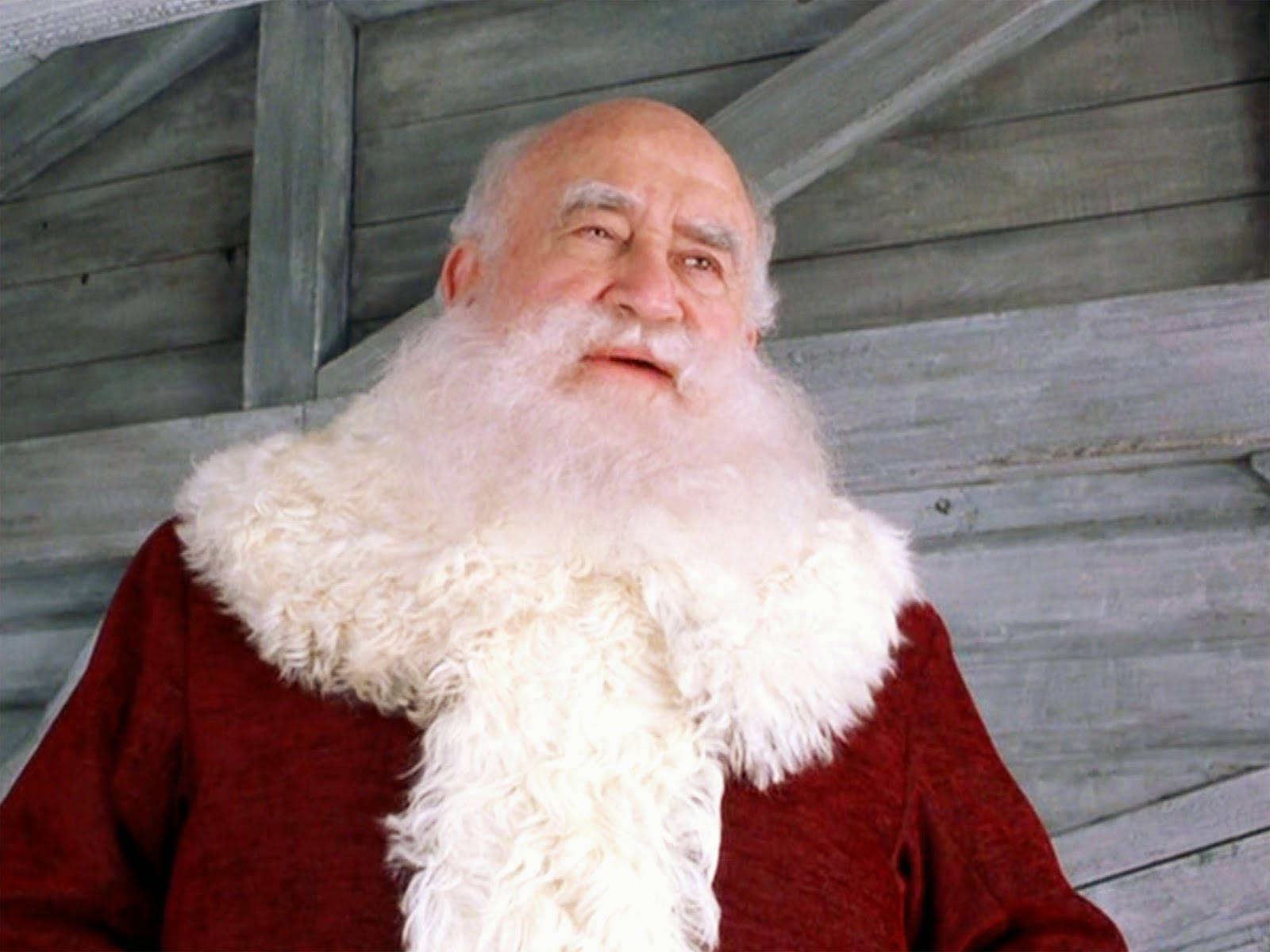Edward Asner na Kasuotang Santa sa Pasko Wallpaper