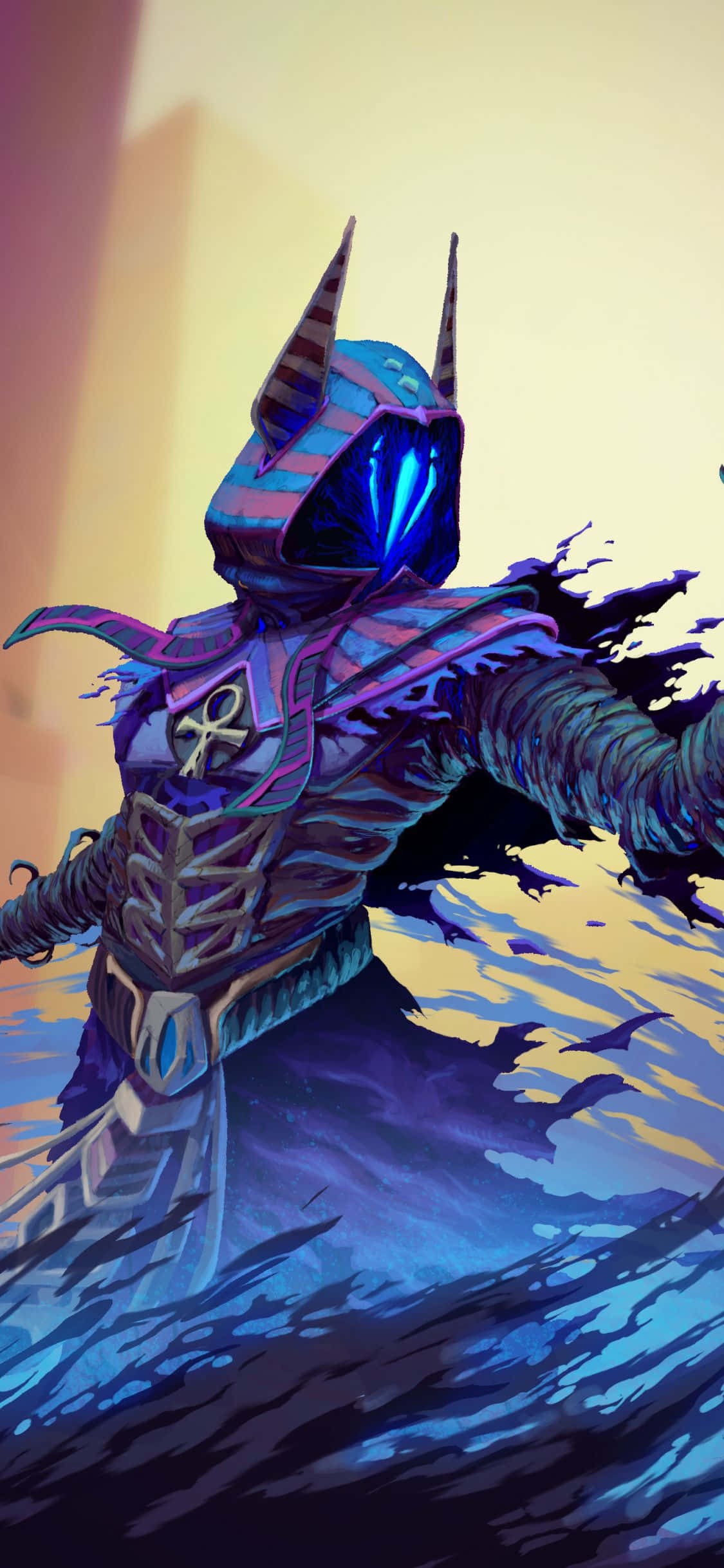 Egyptian Skin Omen iPhone X Valorant Background Wallpaper