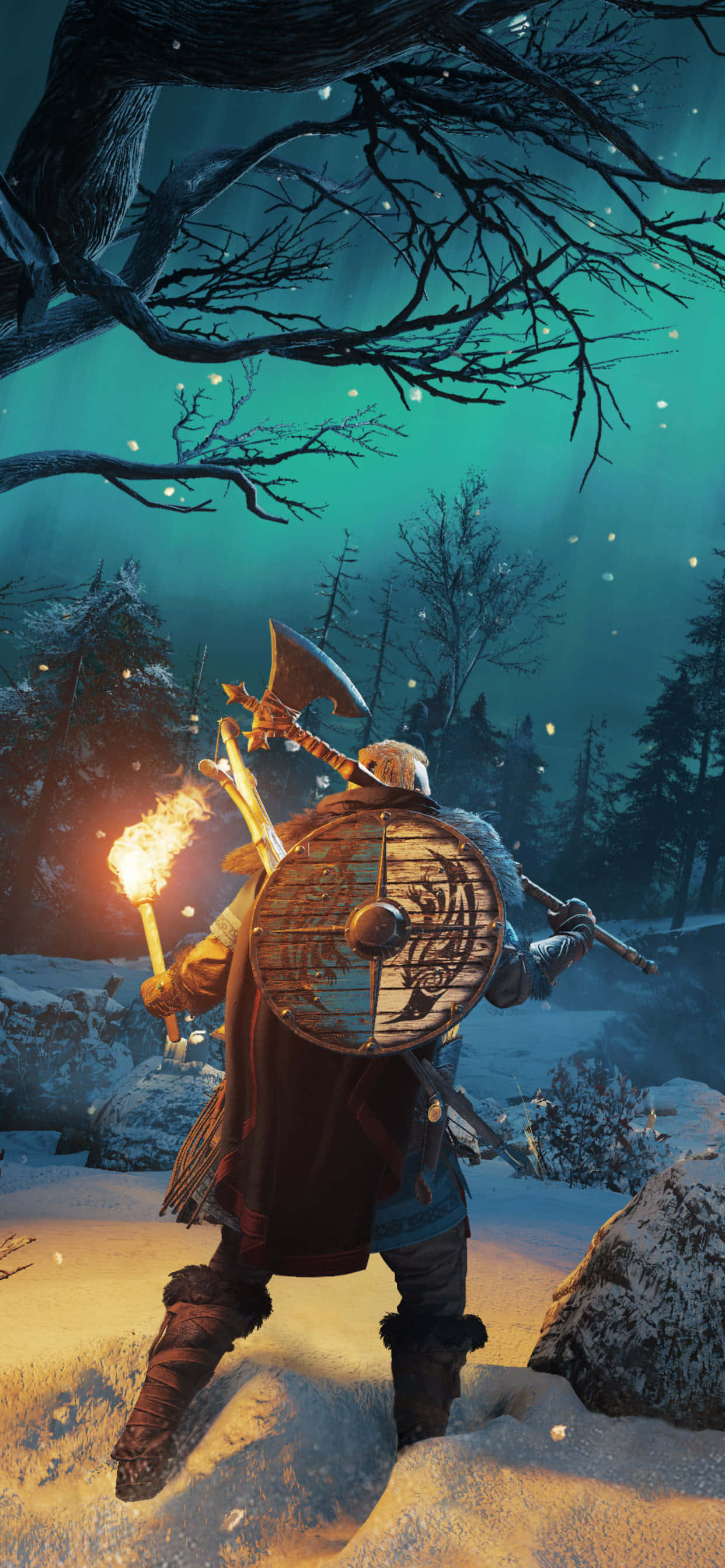 Eivor Axe iPhone Xs Max Assassin's Creed Valhalla Background Wallpaper