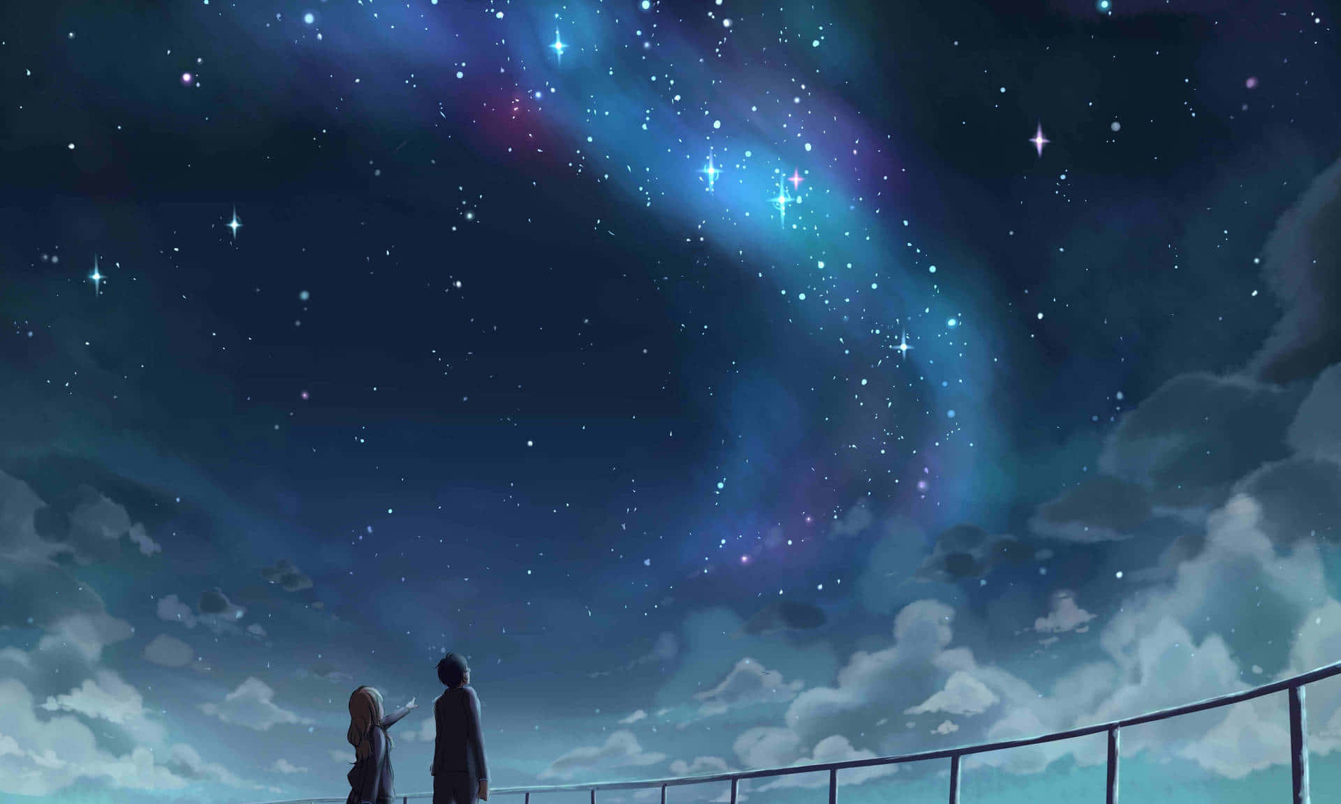 Eksena sa Gabi mula sa Your Lie in April Wallpaper
