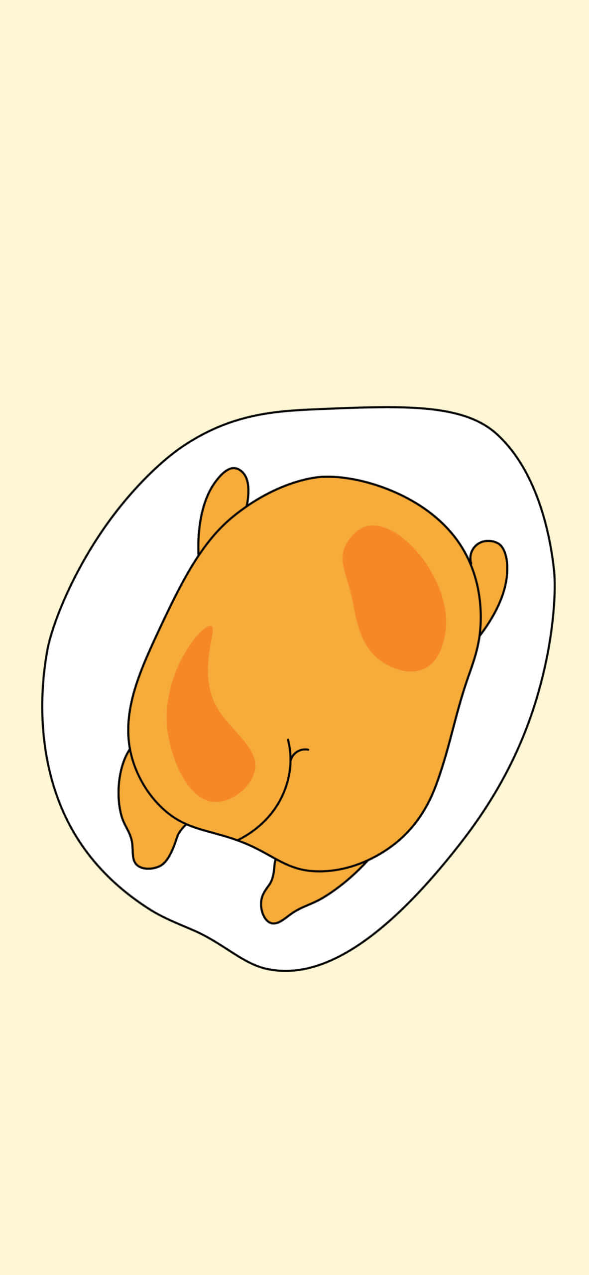 Eksperyensin ang mapaglarong mundo ng Gudetama sa iyong telepono Wallpaper