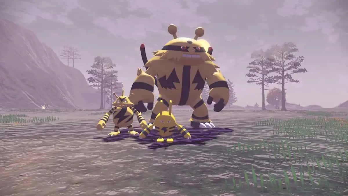 Electabuzz Kasama sina Electivire at Elekid Wallpaper