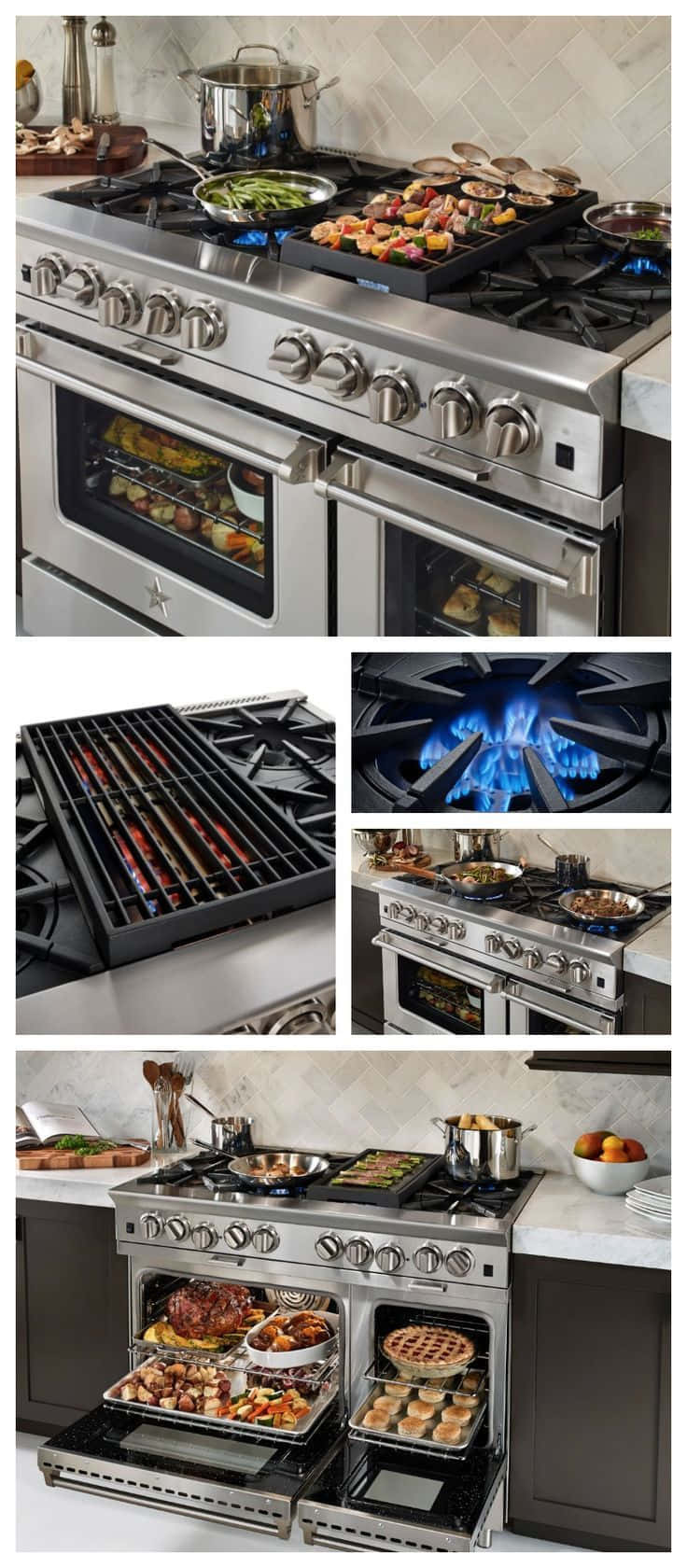Elegant Modern Kitchen Stove Wallpaper