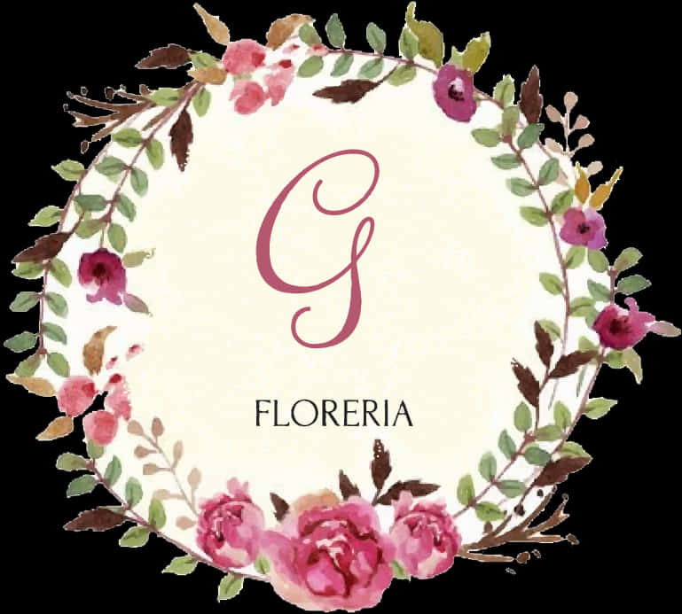 Eleganteng Disenyo ng Logo na Bulaklak Wallpaper