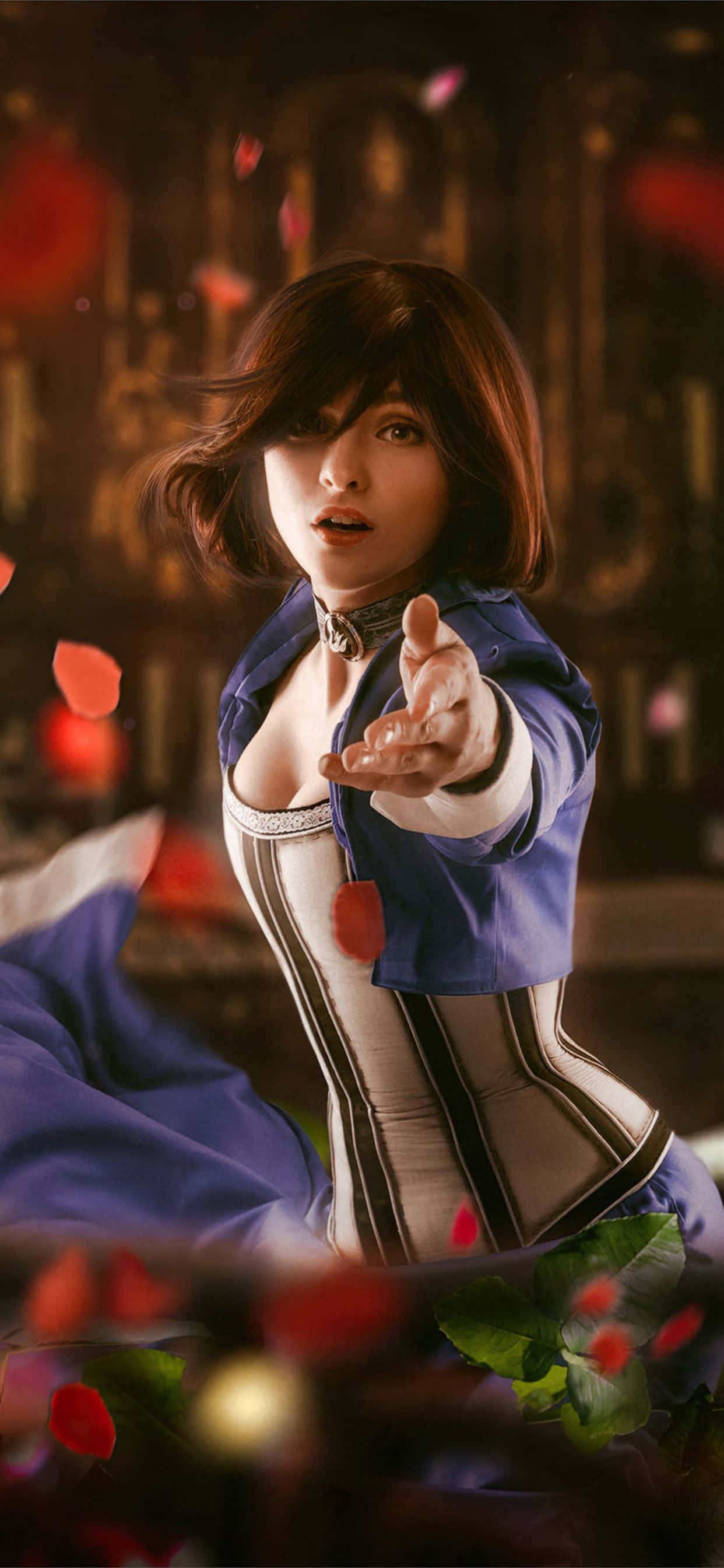 Elizabeth Blur iPhone Xs Max Bioshock Infinite Background Wallpaper