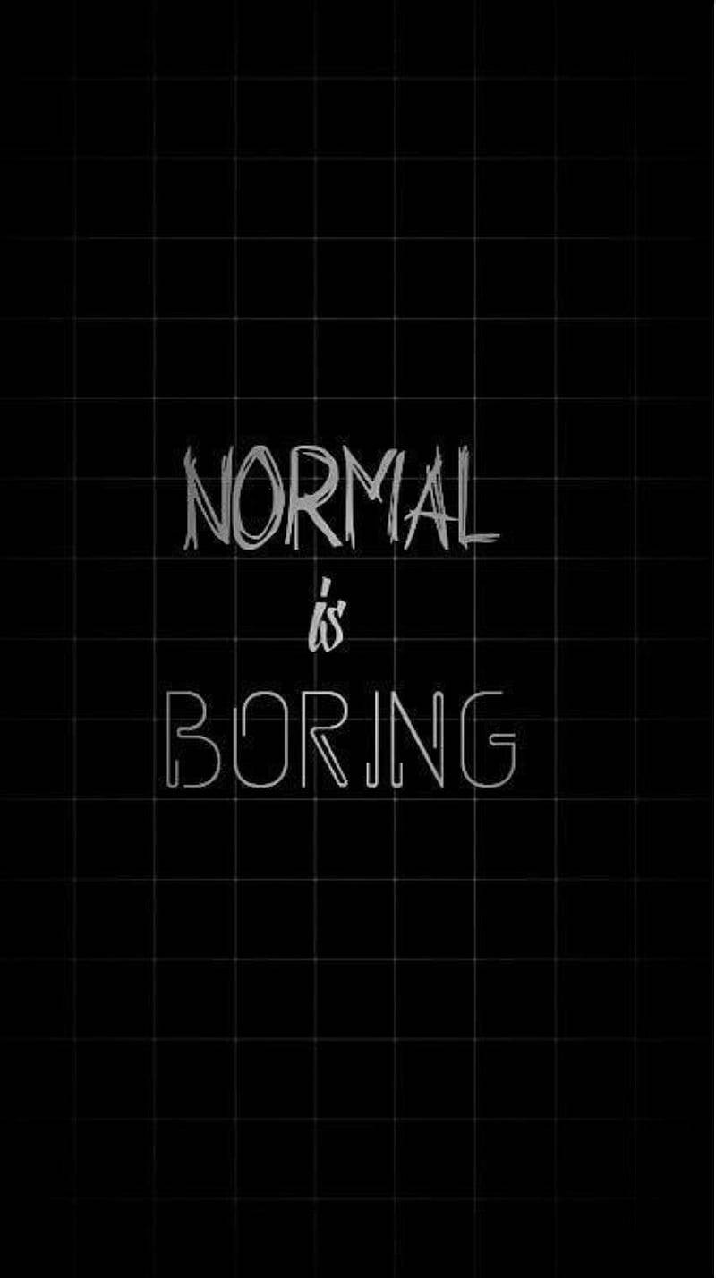 Emo Aesthetic Ang Normal ay Nakakabagot Wallpaper